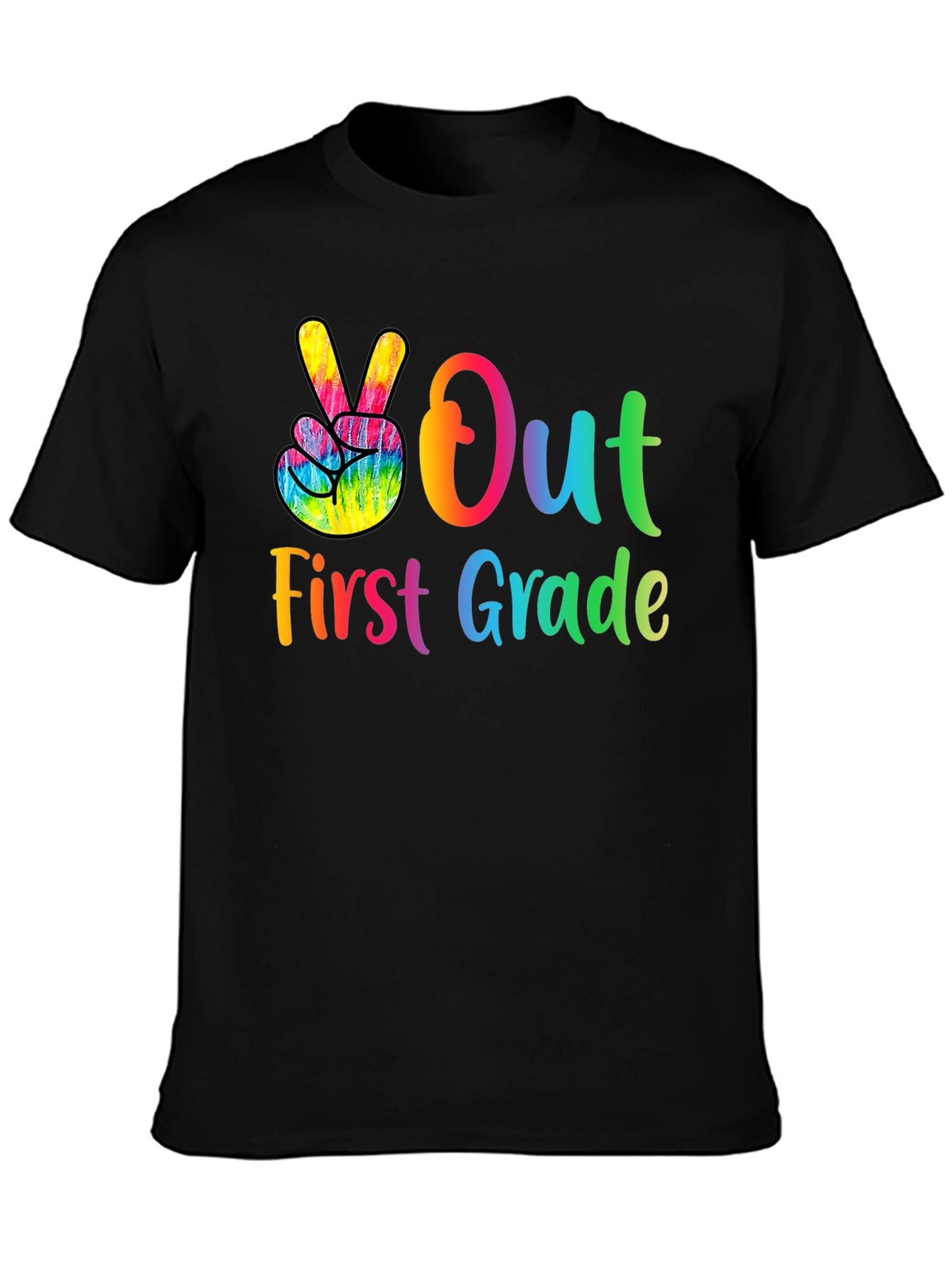 Peace Out First Grade T-Shirt - Back to School