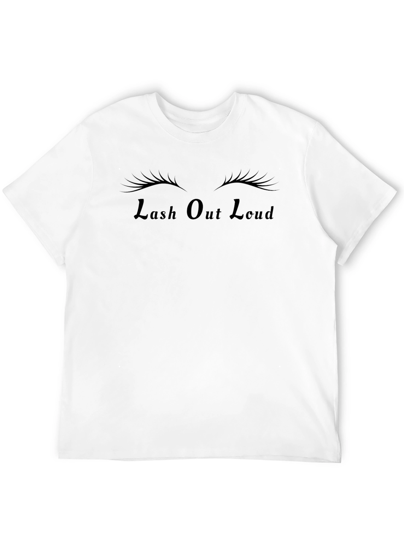 Lash Out Loud T-Shirt - Trendy Eyelash Graphic Tee
