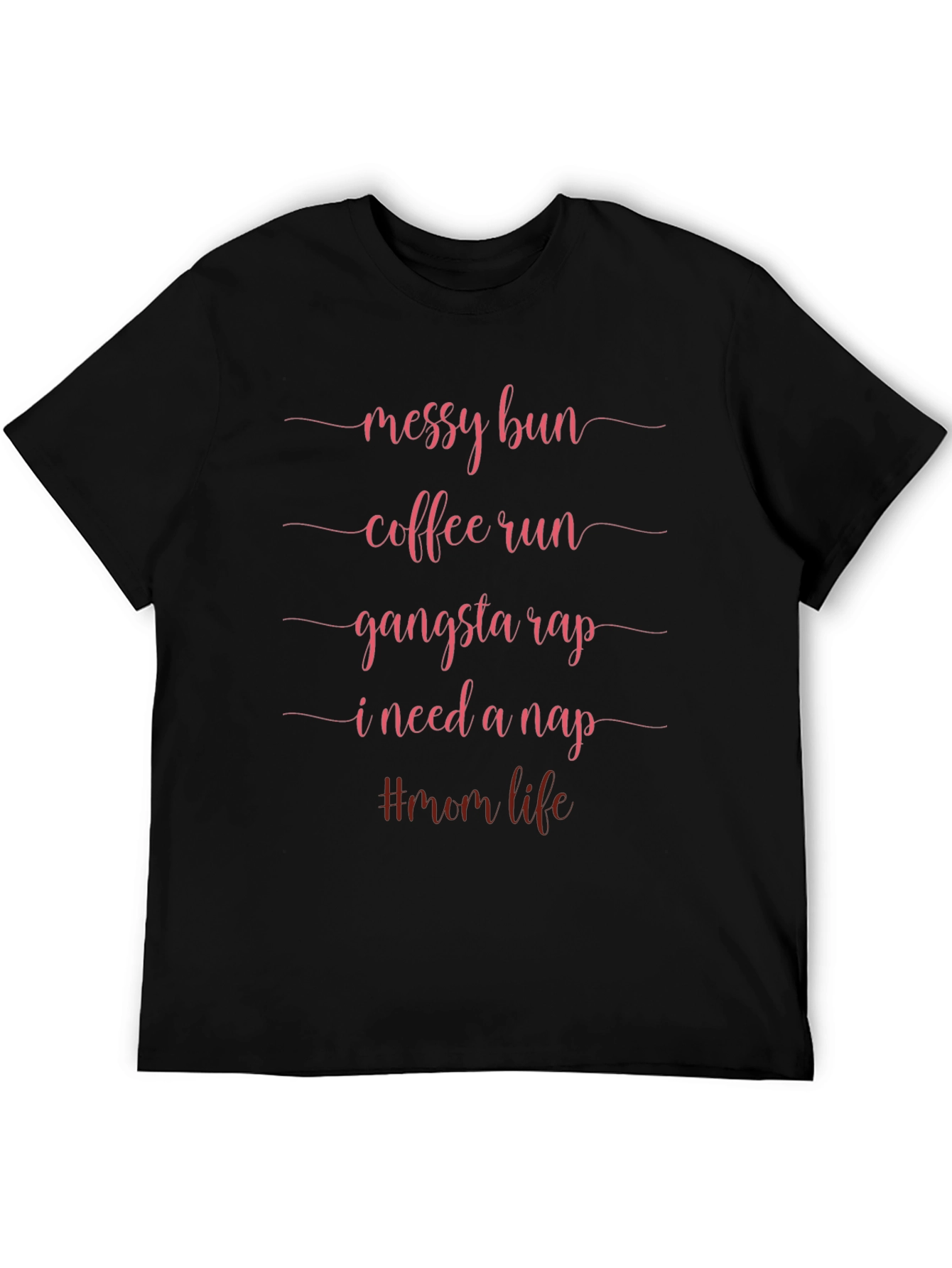 Messy Bun Mom Life Graphic Tee