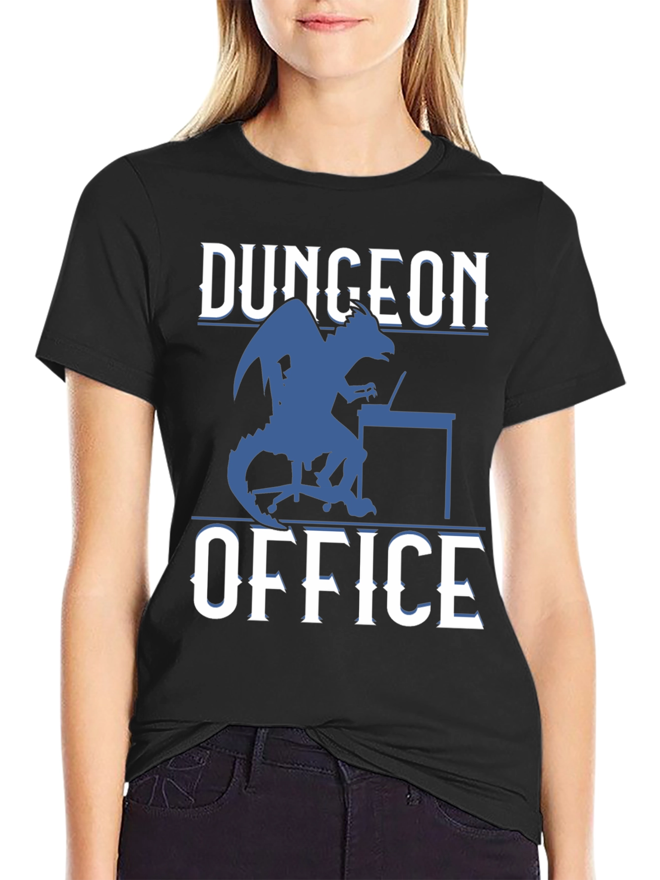 Dungeon Office Graphic Tee - Fantasy Gamer Shirt