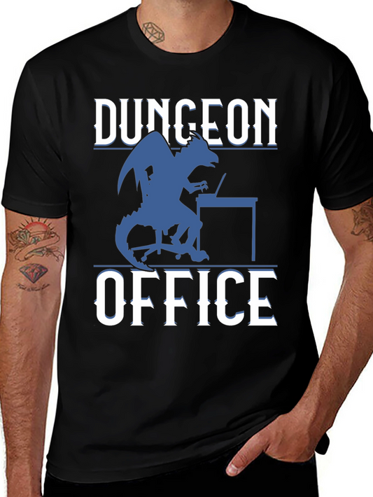 Dungeon Office Graphic Tee - Fantasy Gamer Shirt