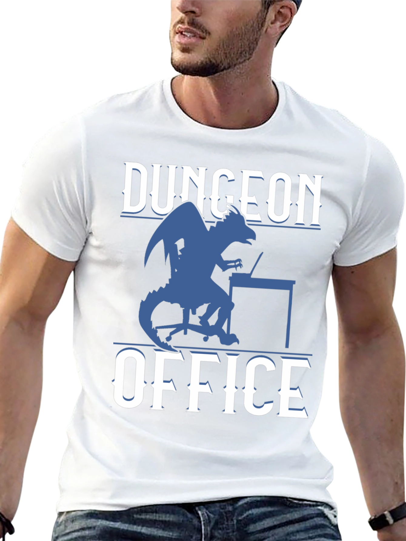 Dungeon Office Graphic Tee - Fantasy Gamer Shirt
