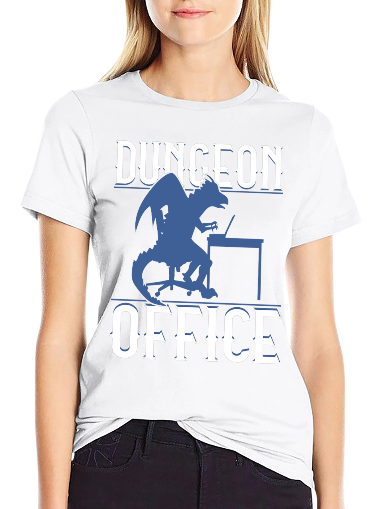 Dungeon Office Graphic Tee - Fantasy Gamer Shirt