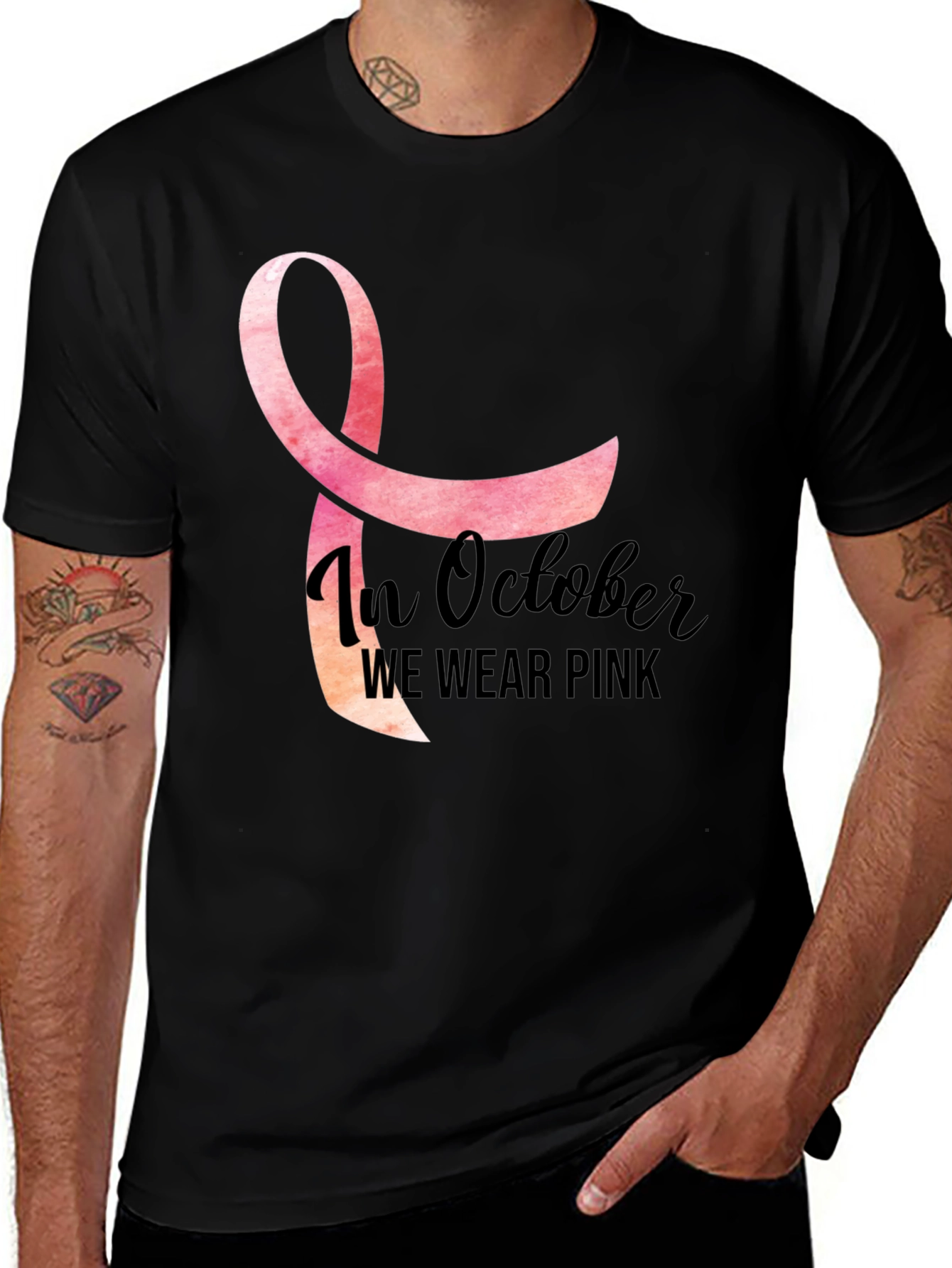 In October We Wear Pink T-Shirt