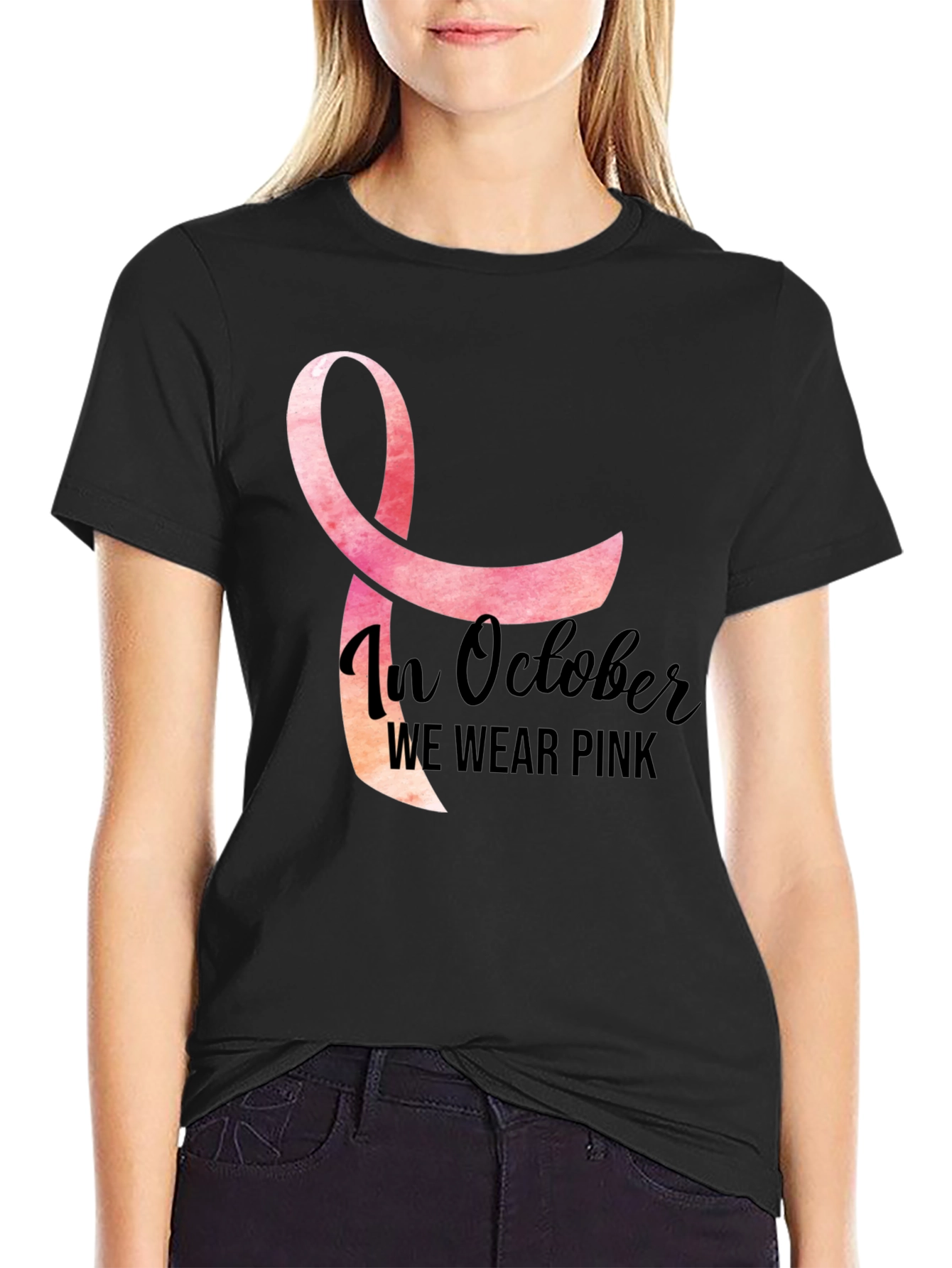 In October We Wear Pink T-Shirt