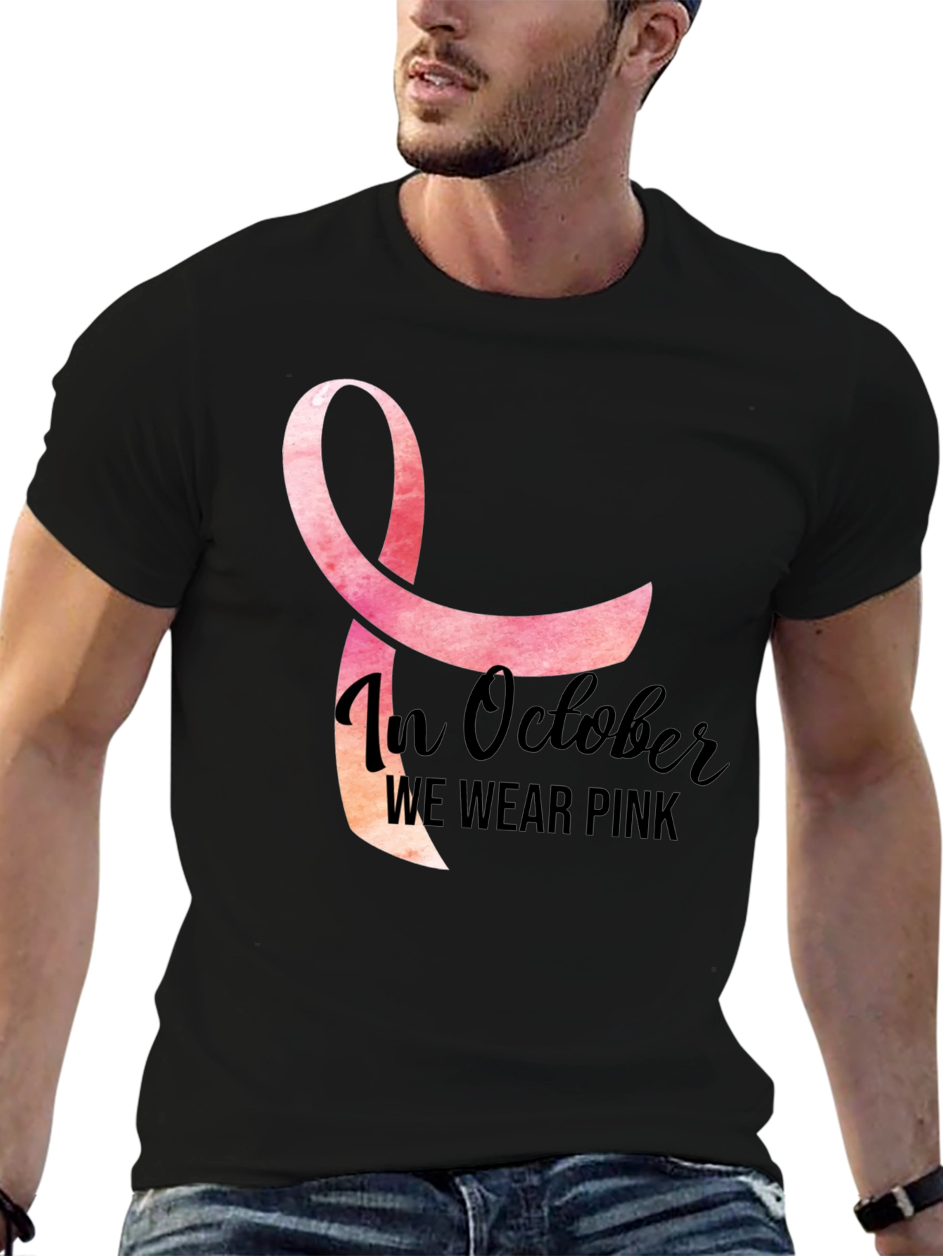 In October We Wear Pink T-Shirt