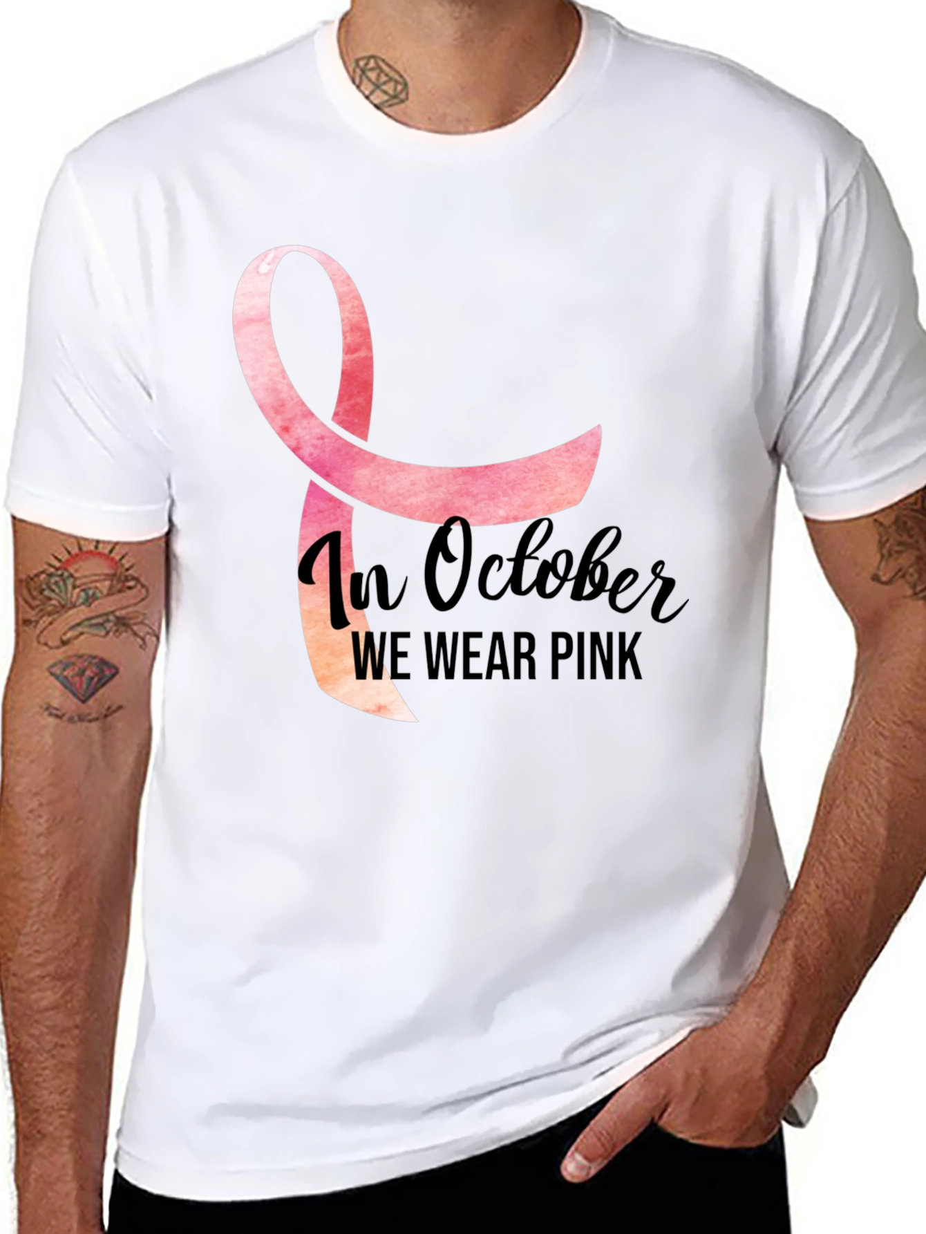 In October We Wear Pink T-Shirt