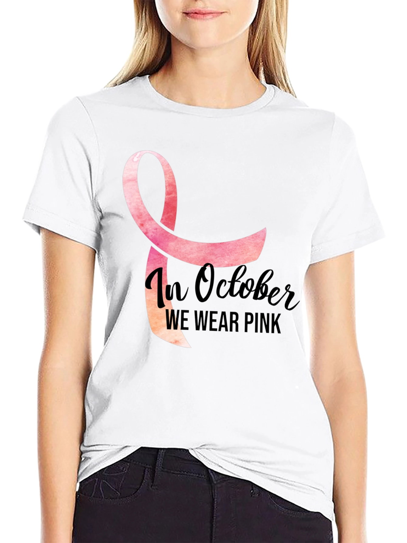 In October We Wear Pink T-Shirt