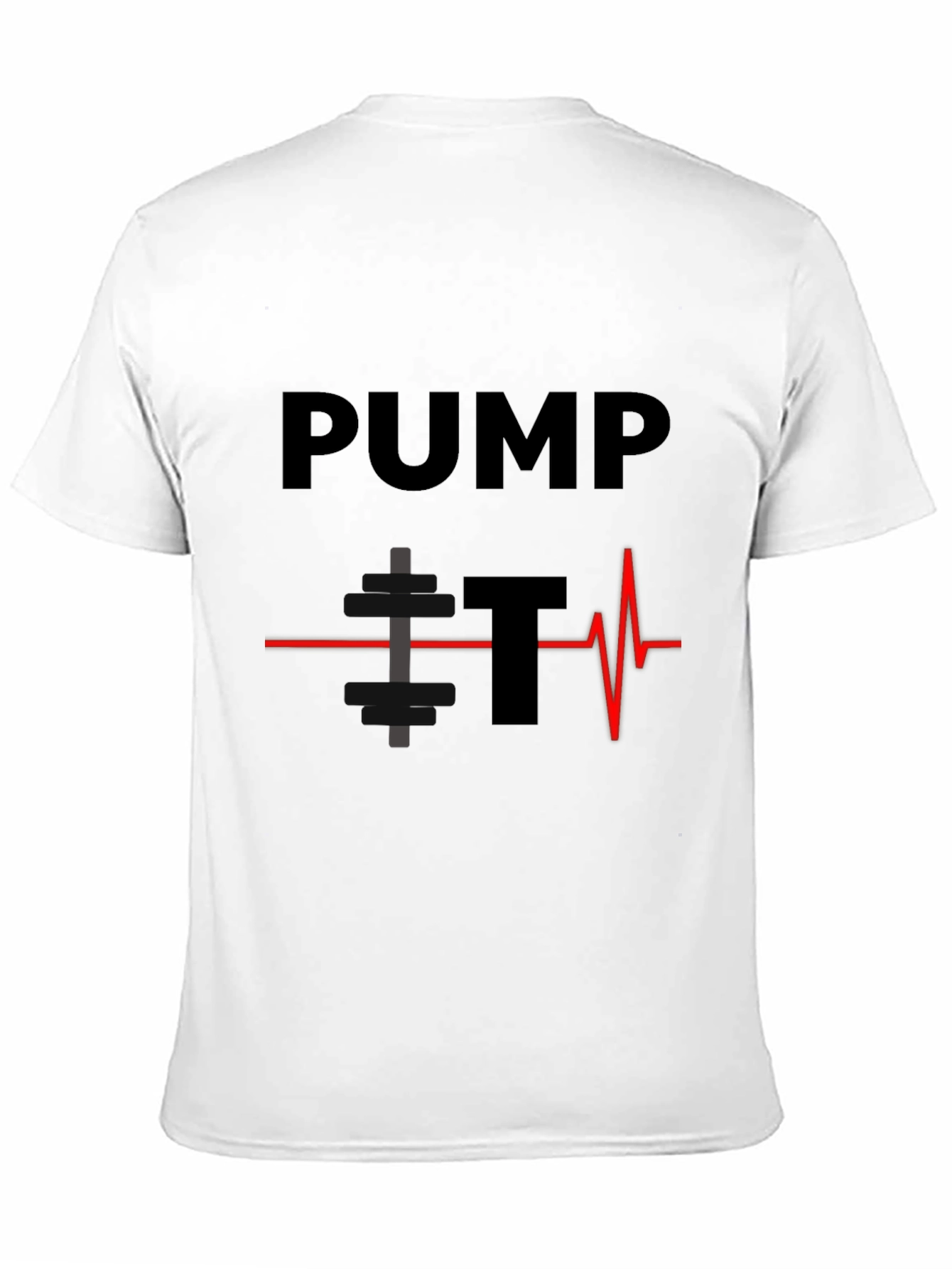 Pump It Heartbeat Graphic Tee - Black