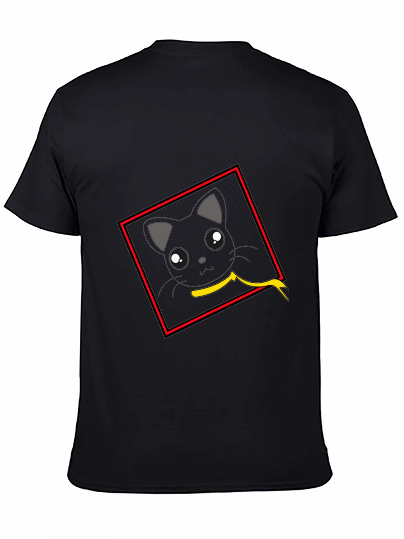 Cool Cat Graphic Tee - Black