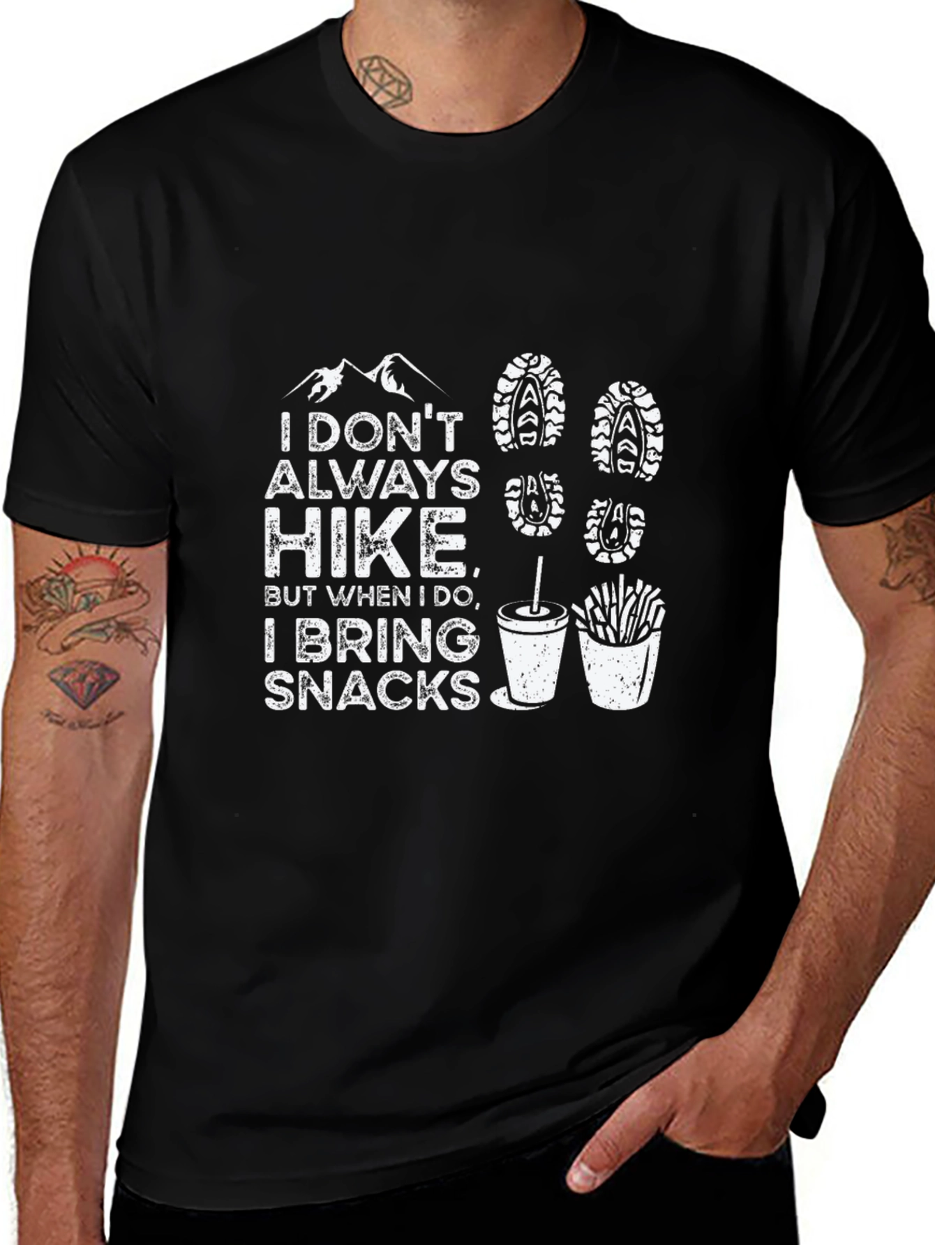 Hiking Snacks Graphic Tee - Outdoor Adventure