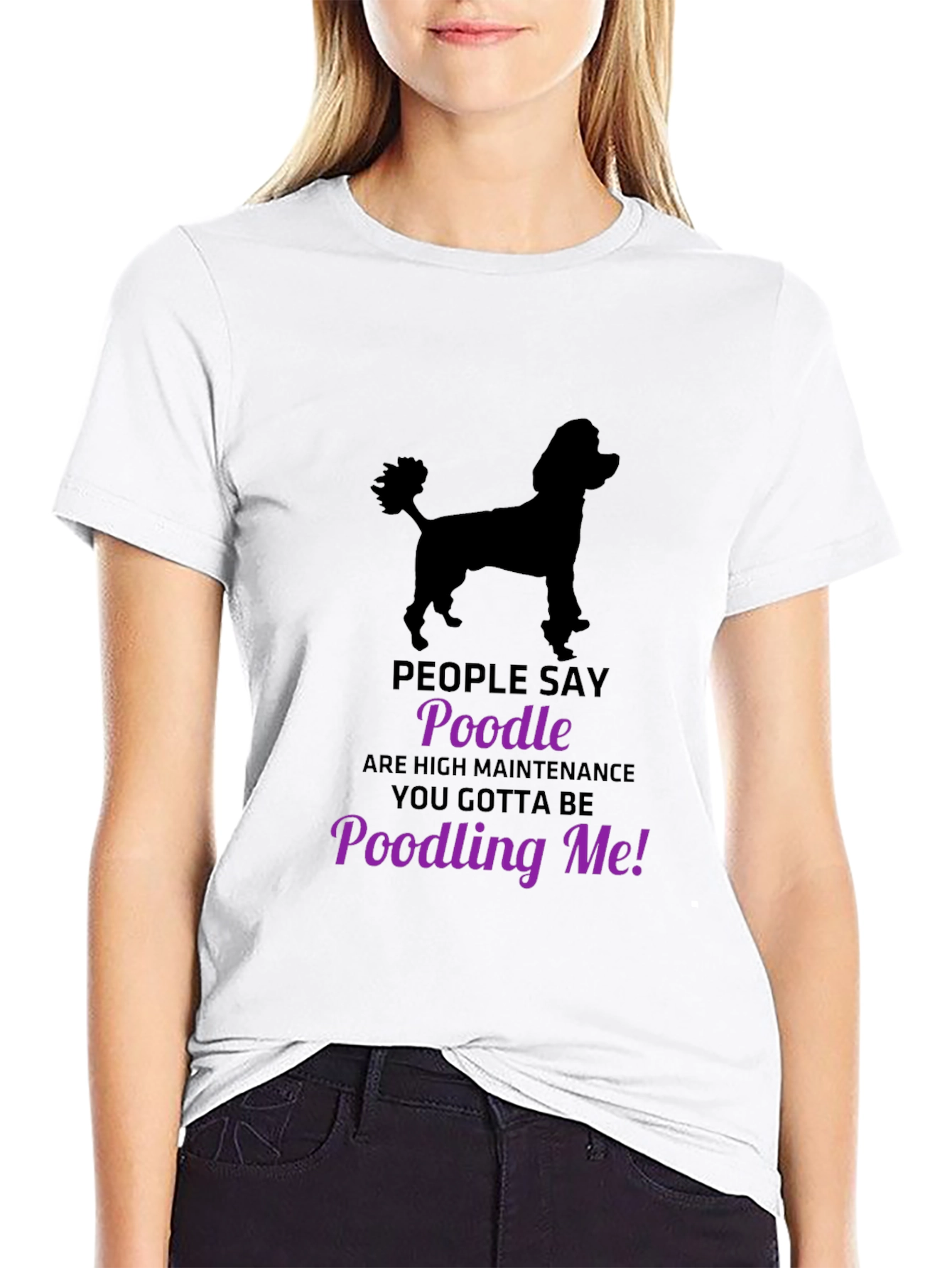 Poodle Lovers T-Shirt - Funny Poodling Me Graphic Tee