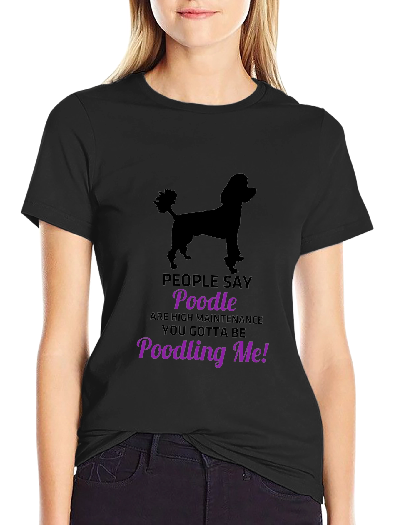Poodle Lovers T-Shirt - Funny Poodling Me Graphic Tee