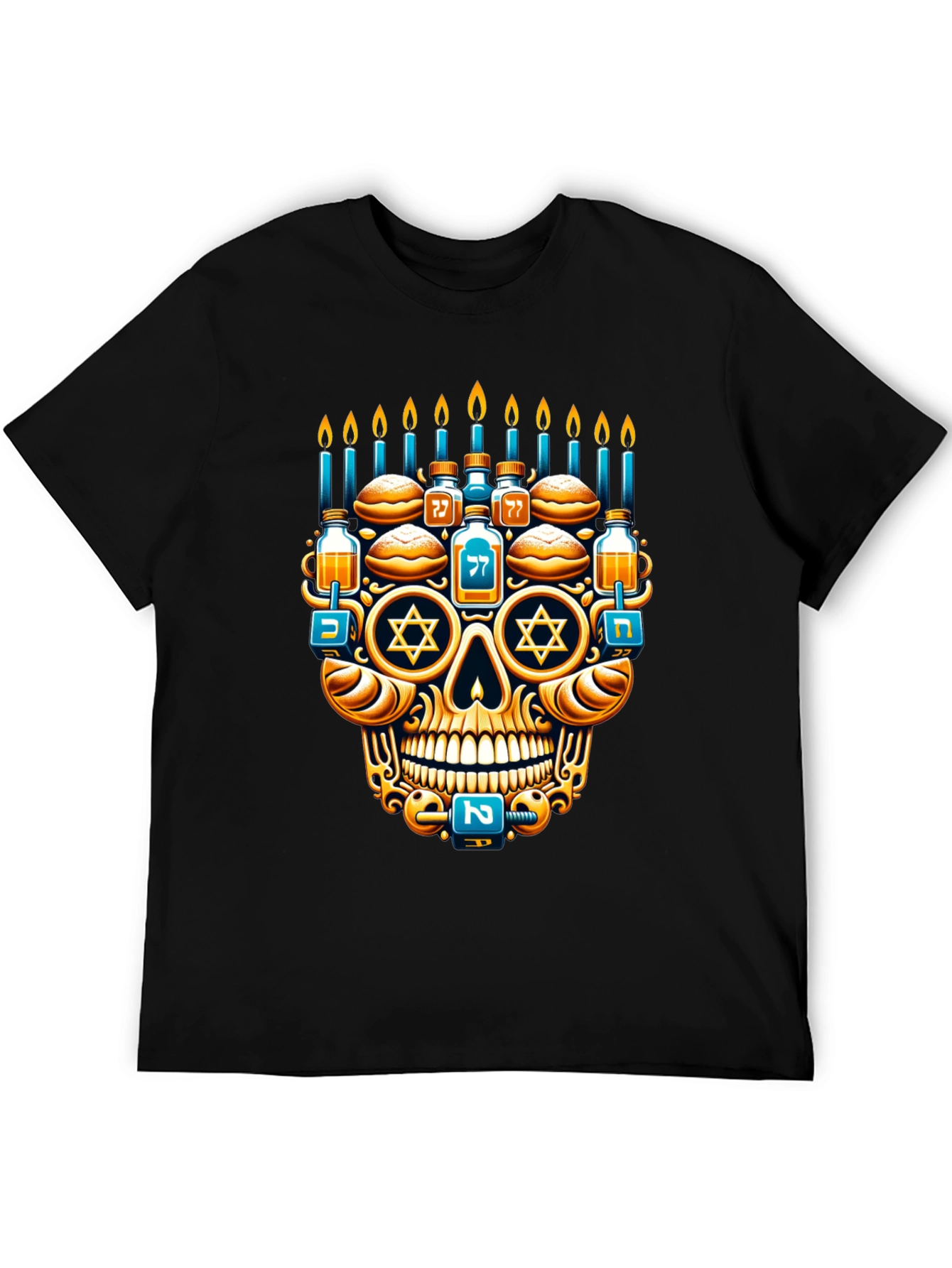 Hanukkah Skull T-Shirt