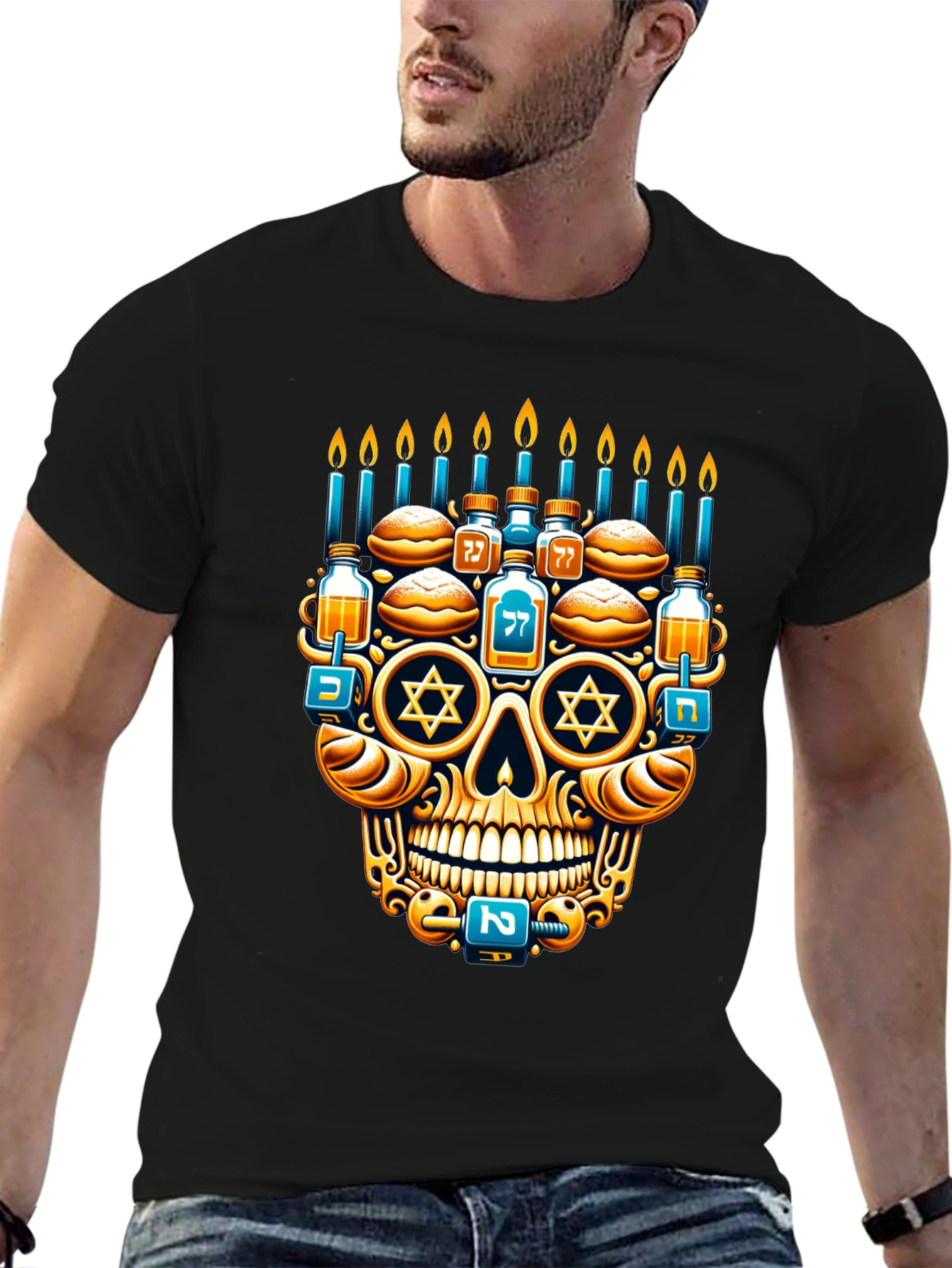 Hanukkah Skull T-Shirt
