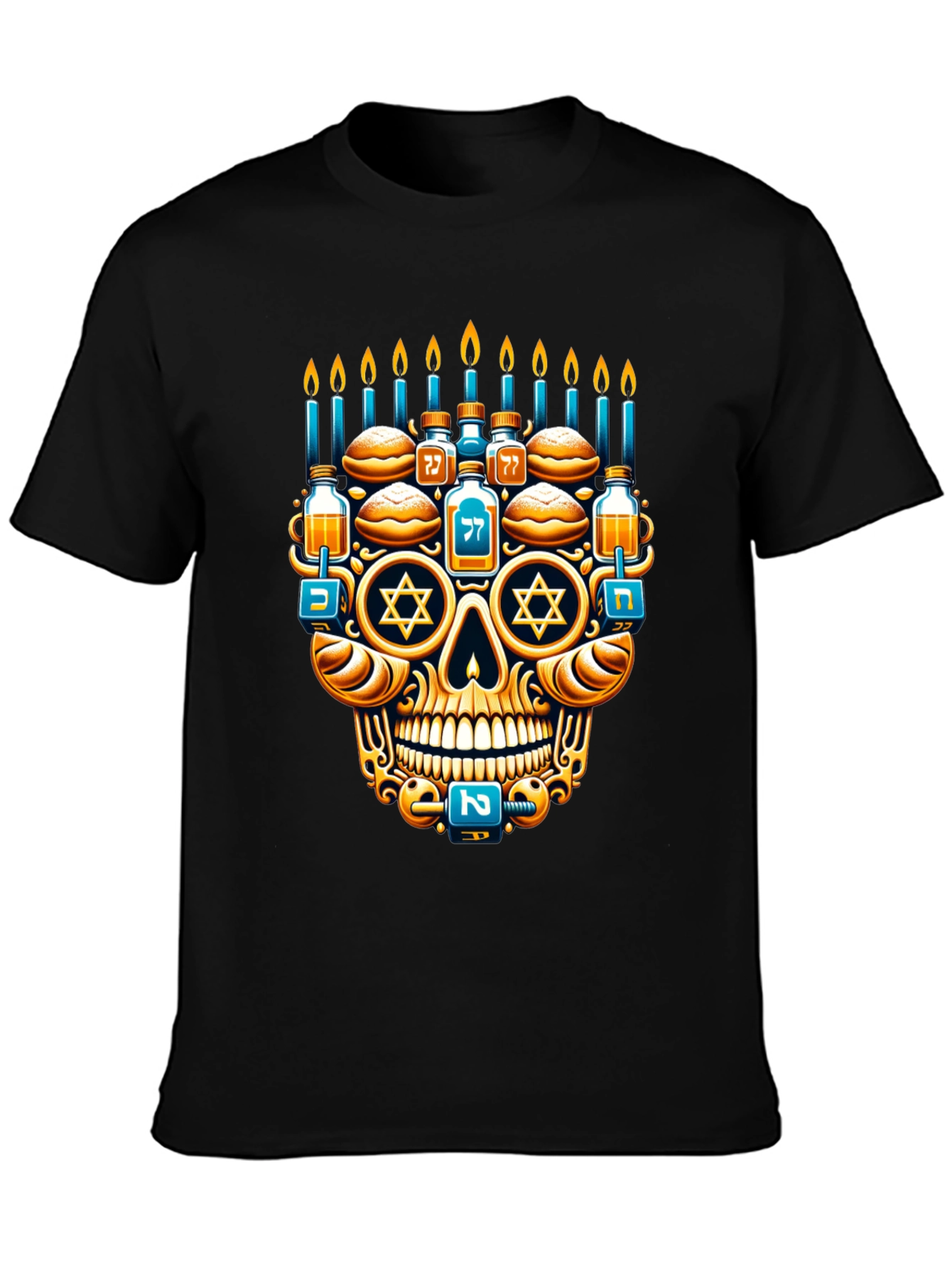 Hanukkah Skull T-Shirt