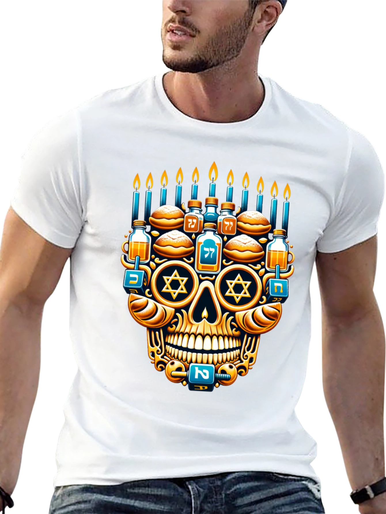 Hanukkah Skull T-Shirt