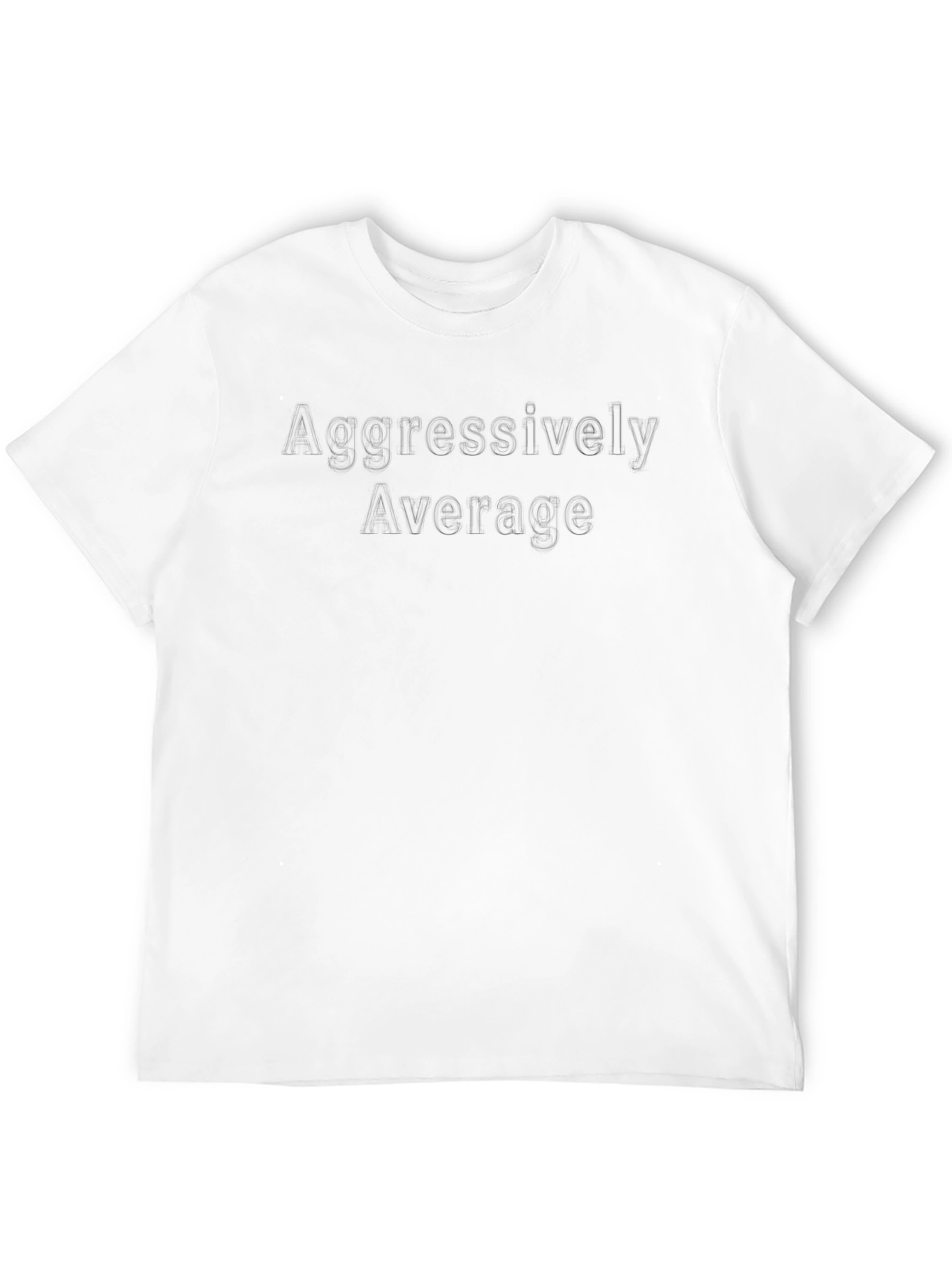 Aggressively Average Black T-Shirt - Casual Wear