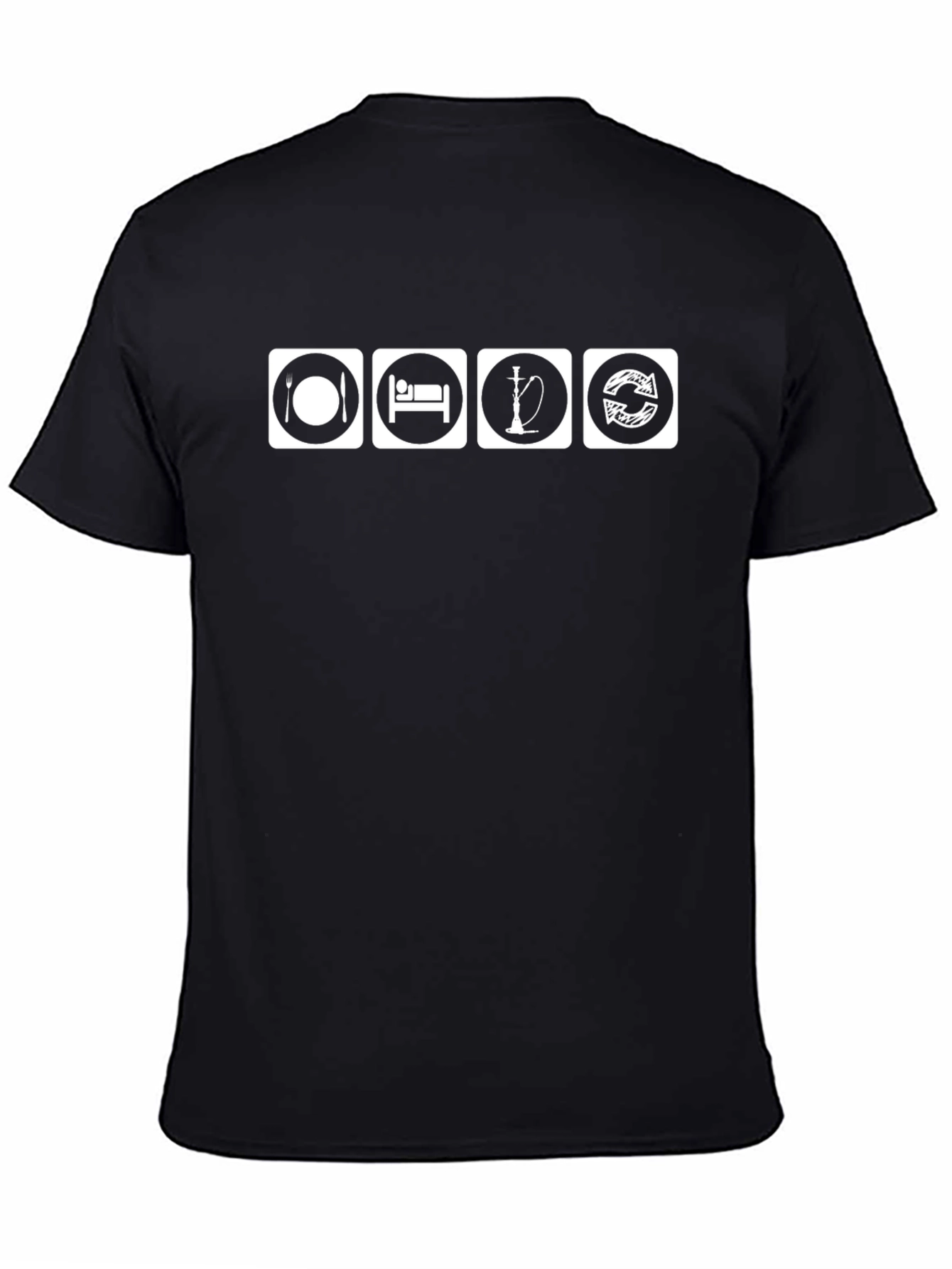 Eat Sleep Hookah Repeat Graphic Tee