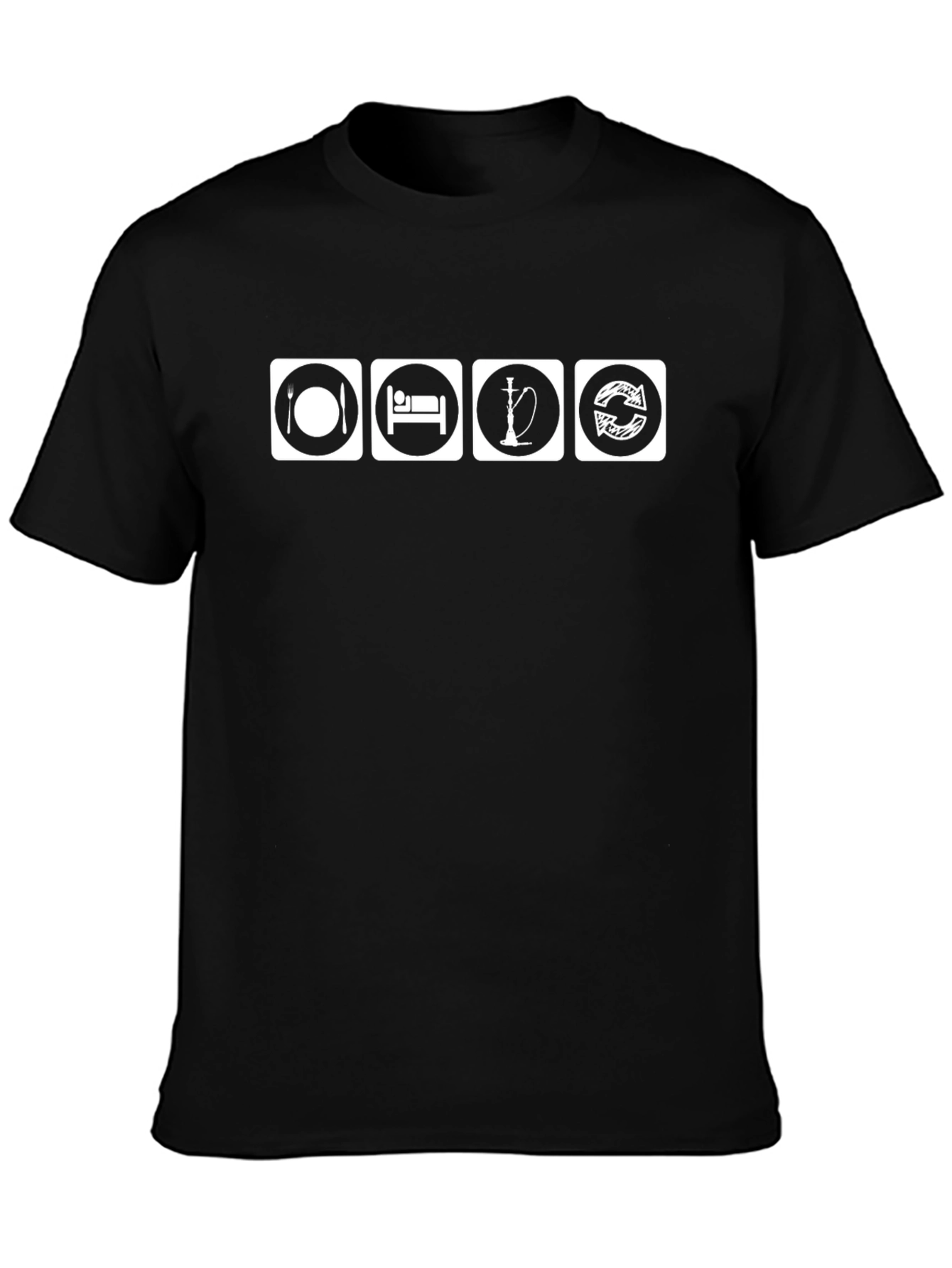 Eat Sleep Hookah Repeat Graphic Tee