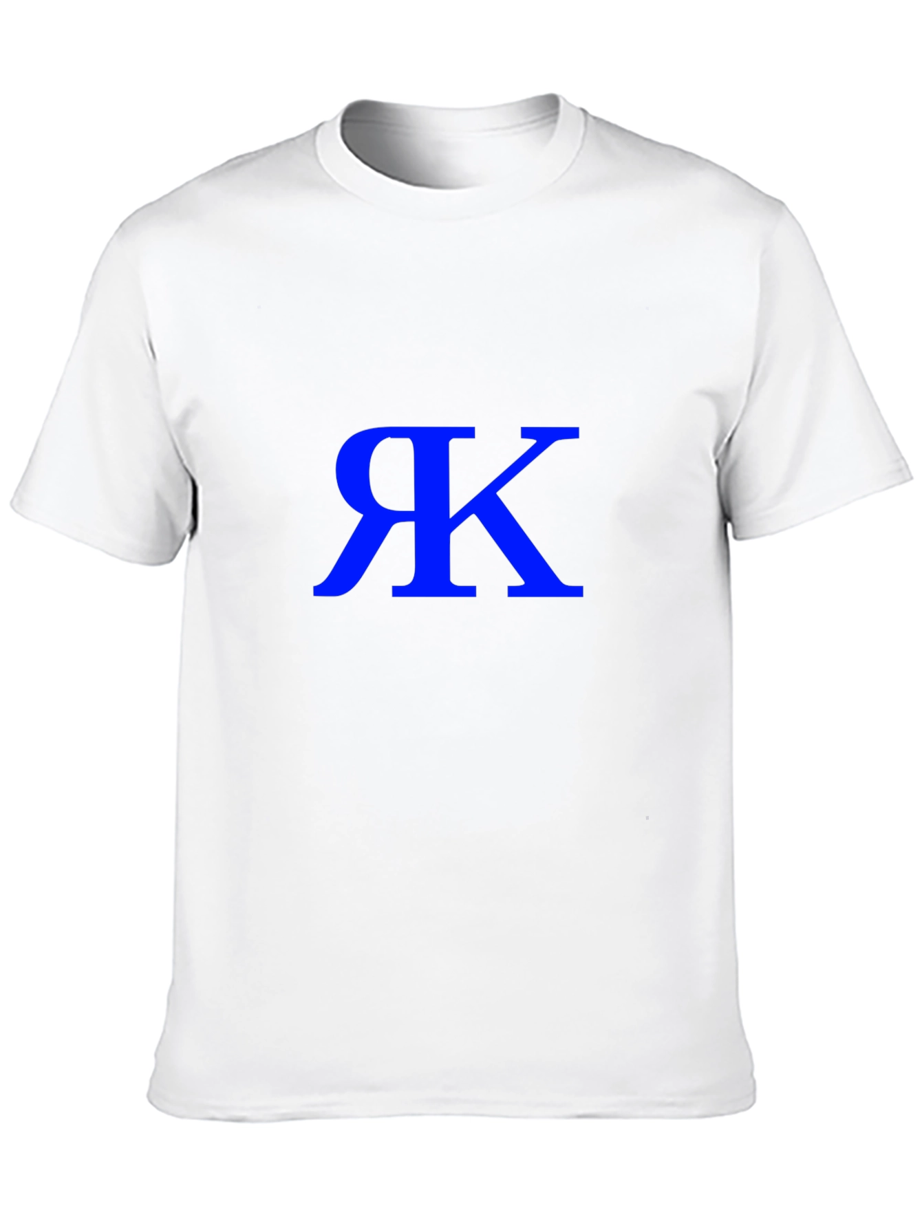 Stylish Black T-Shirt with Blue Initial Graphic
