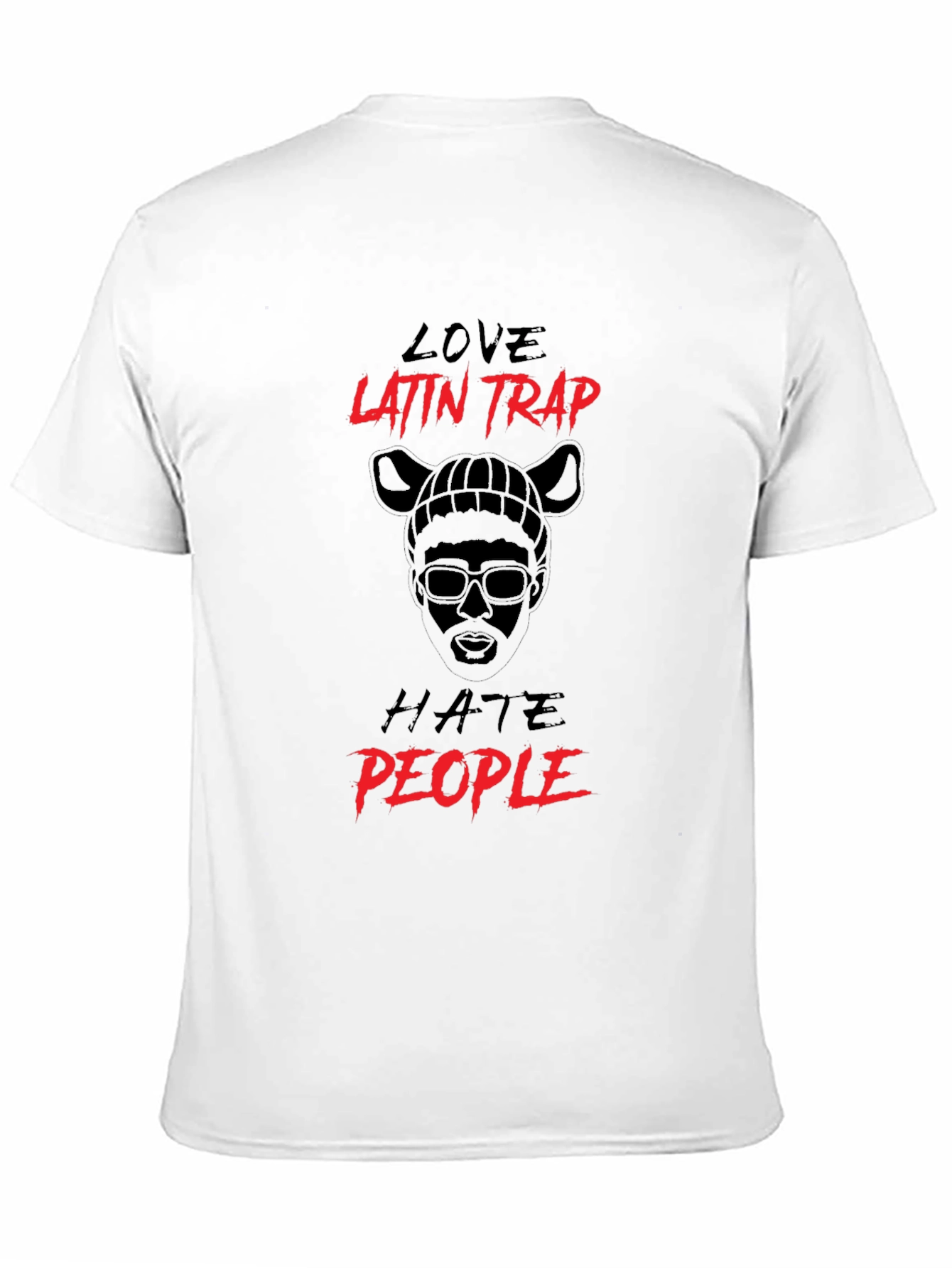 Love Latin Trap Hate People Black T-Shirt