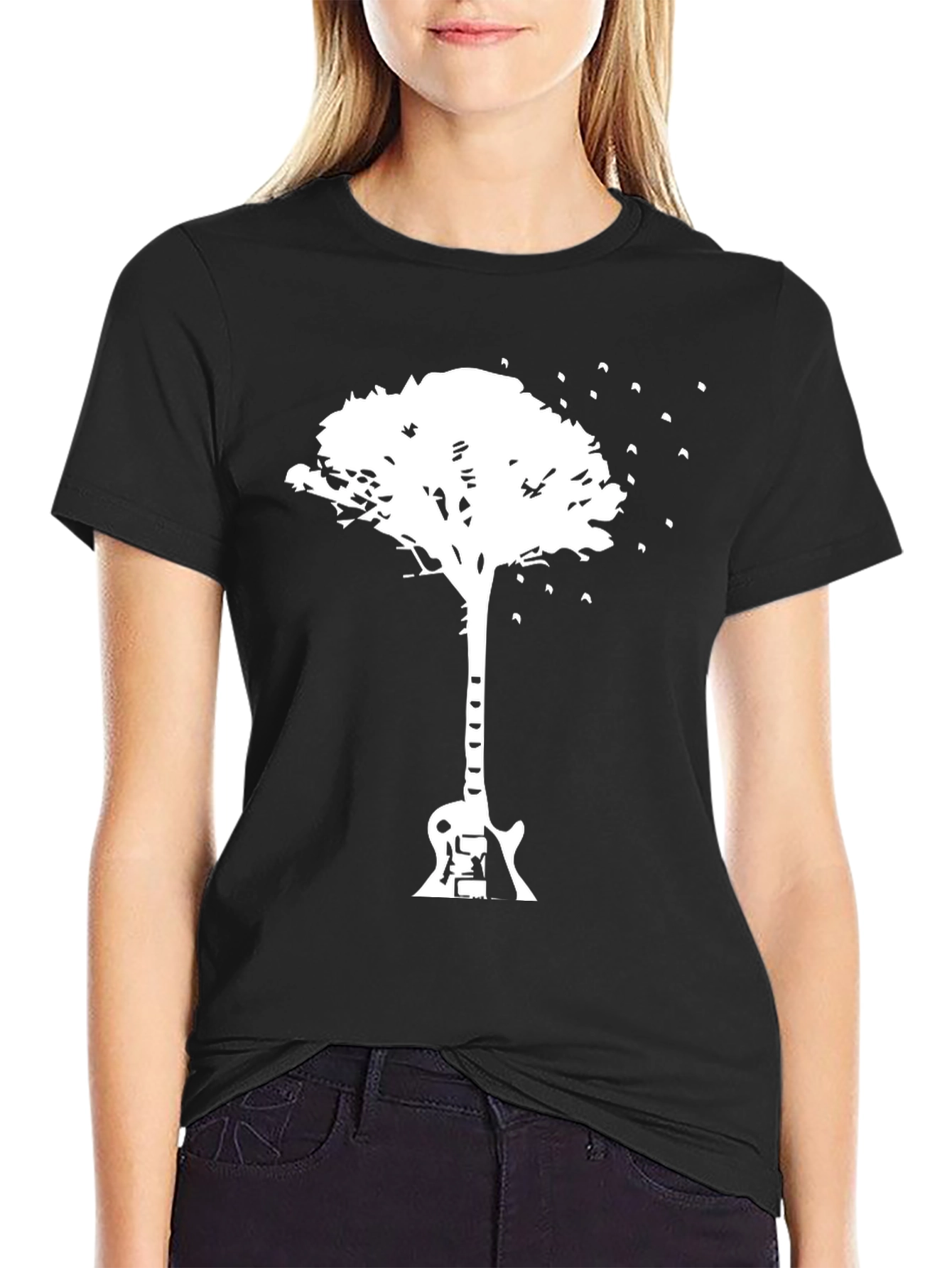 Guitar Tree Graphic T-Shirt - Music Lover Tee