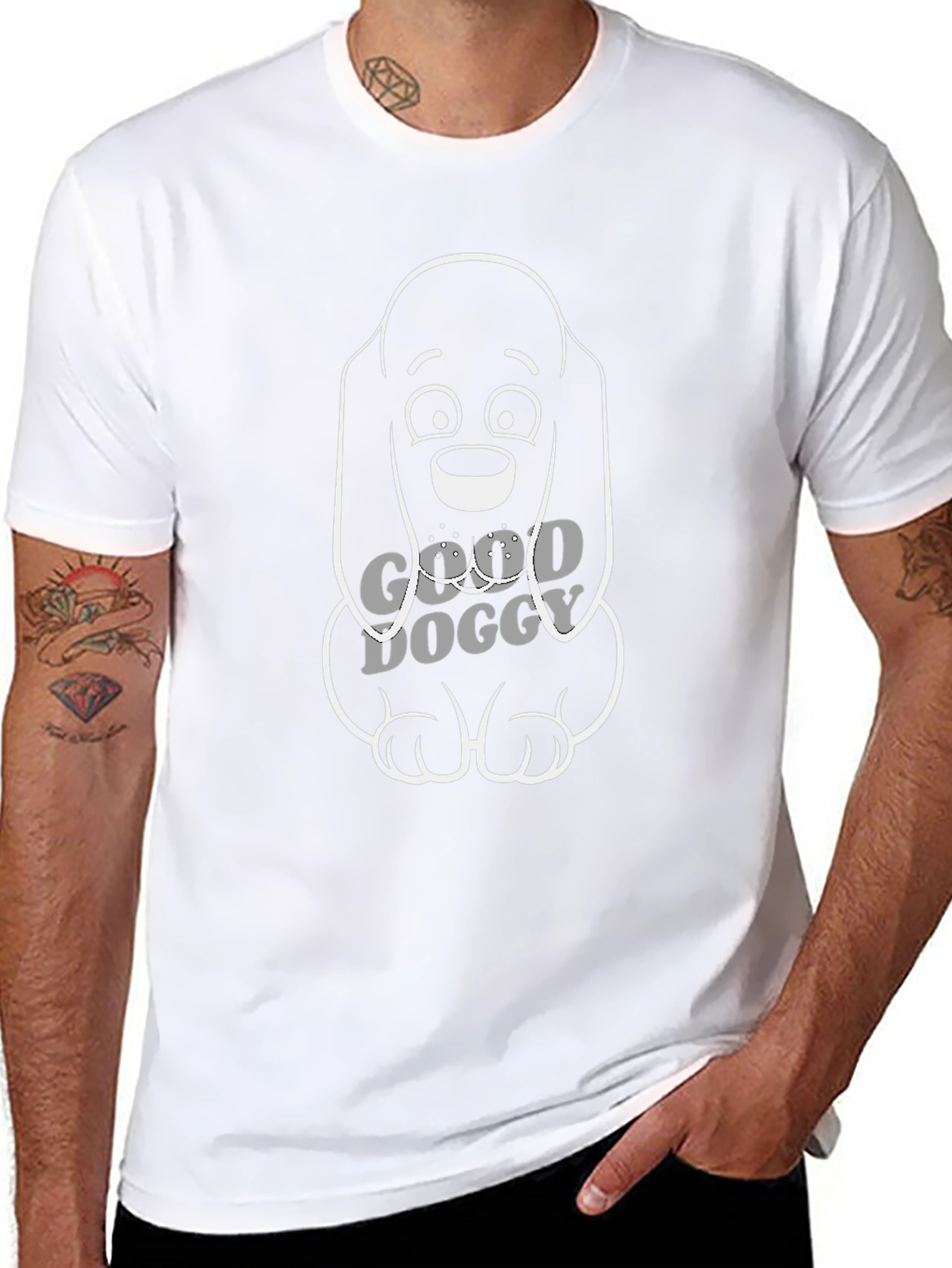 Good Doggy Black T-Shirt