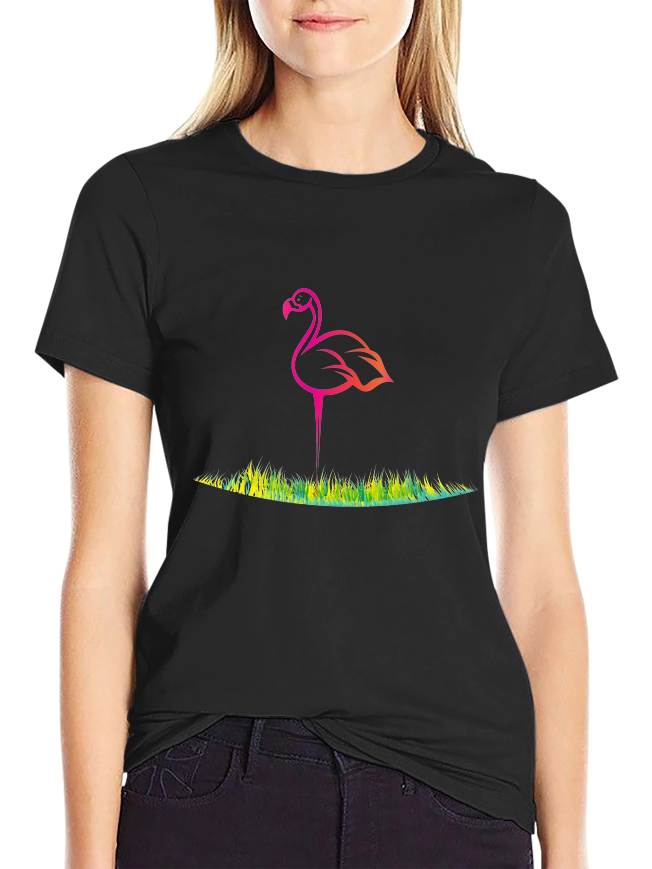 Flamingo Graphic Tee - Vibrant & Unique Design