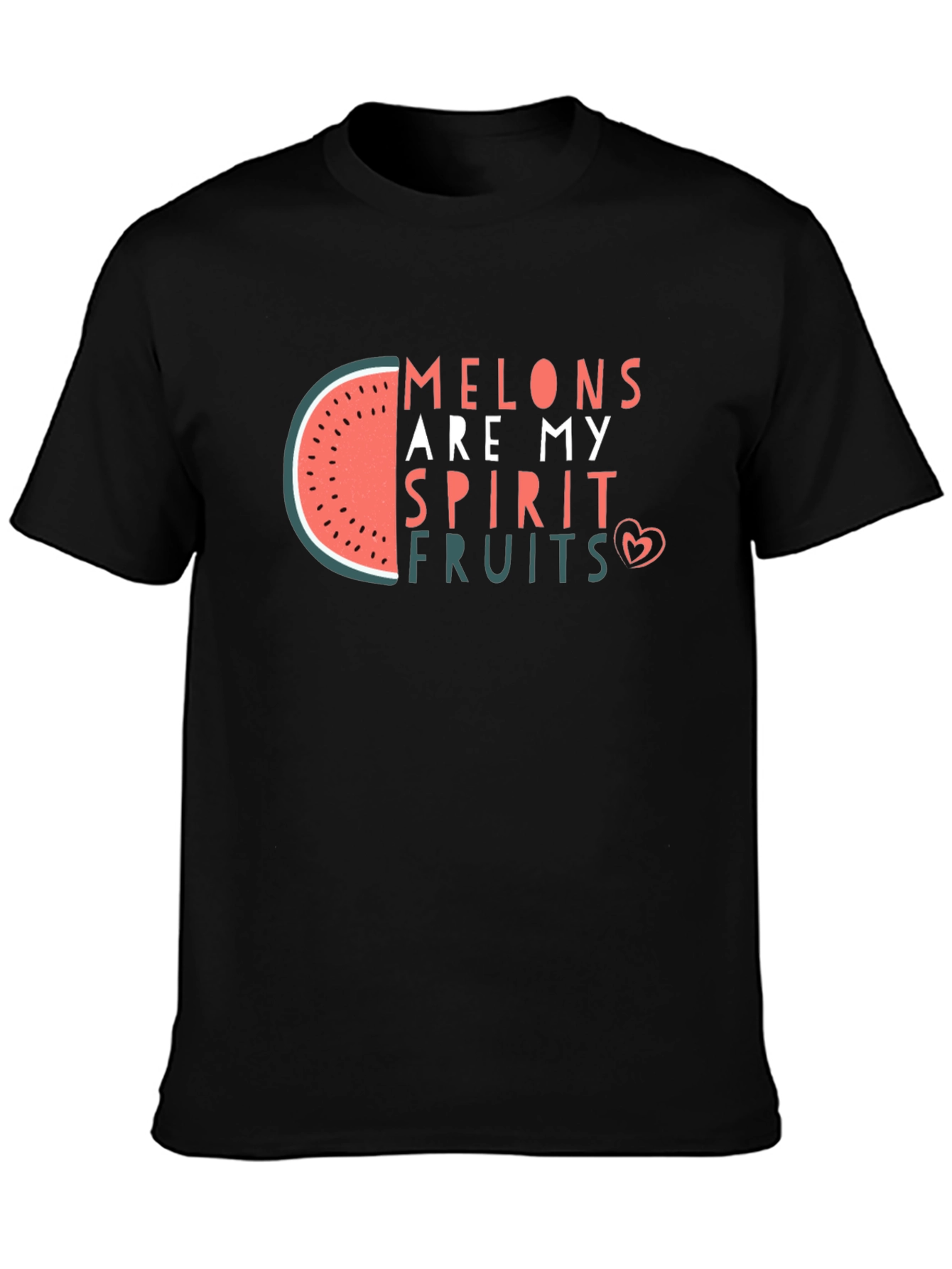 Melons Are My Spirit Fruit Black T-Shirt