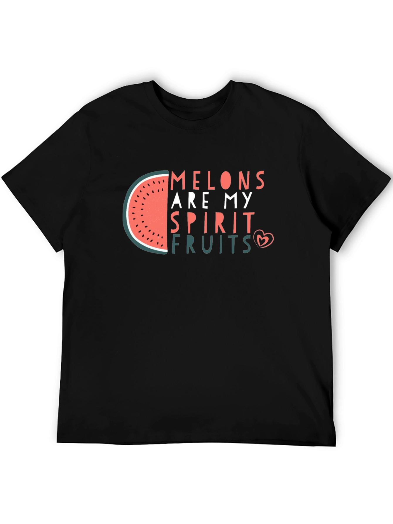 Melons Are My Spirit Fruit Black T-Shirt
