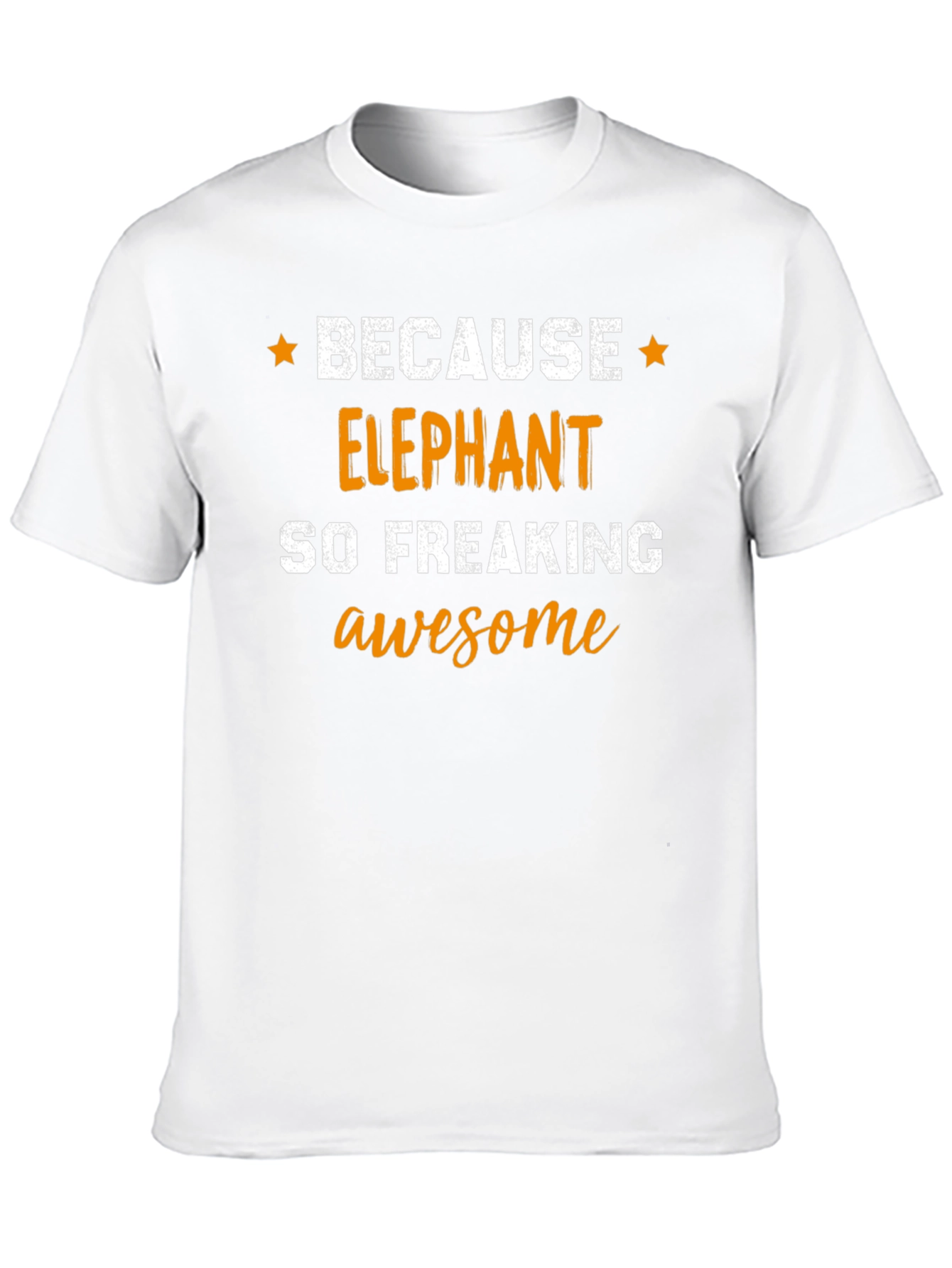 Elephant Awesome T-Shirt - Black