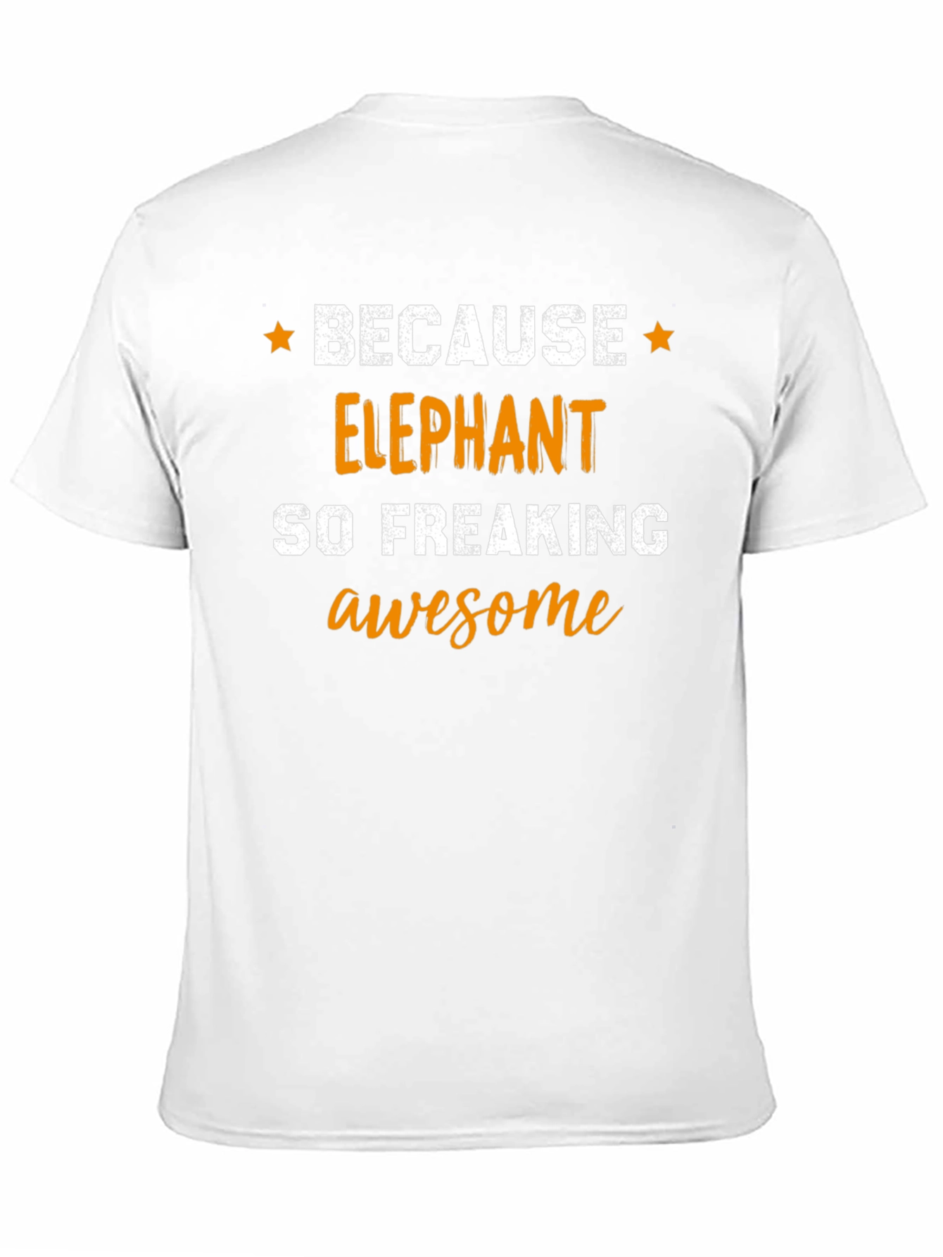 Elephant Awesome T-Shirt - Black