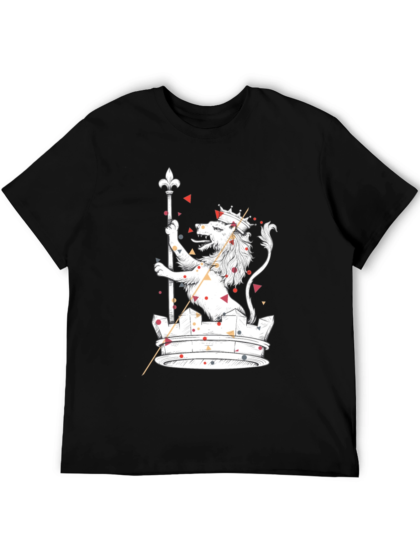 Lion Crown Graphic Tee - Cool Graphic Print