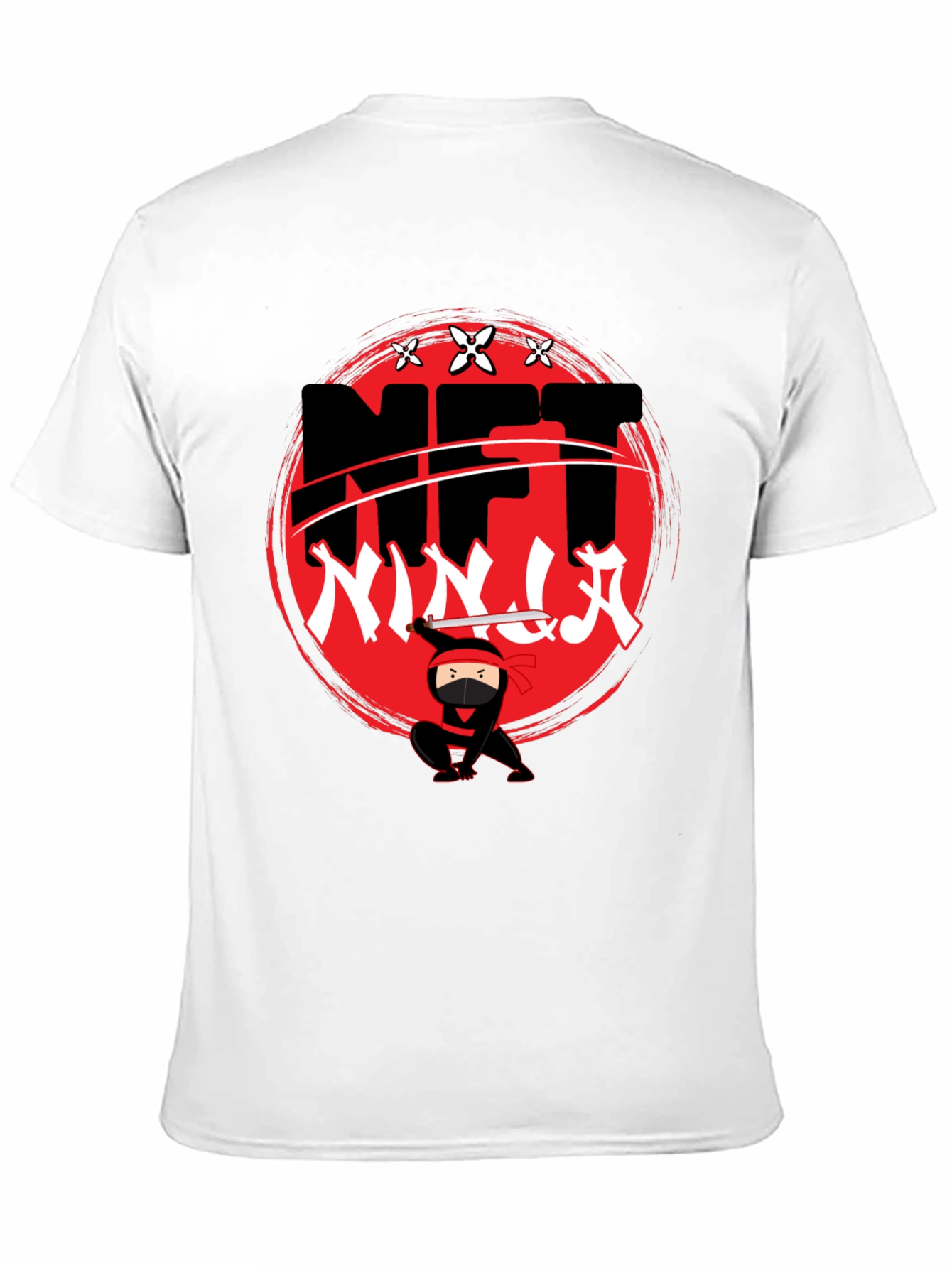 NFT Ninja Graphic T-Shirt - Black Cotton Tee