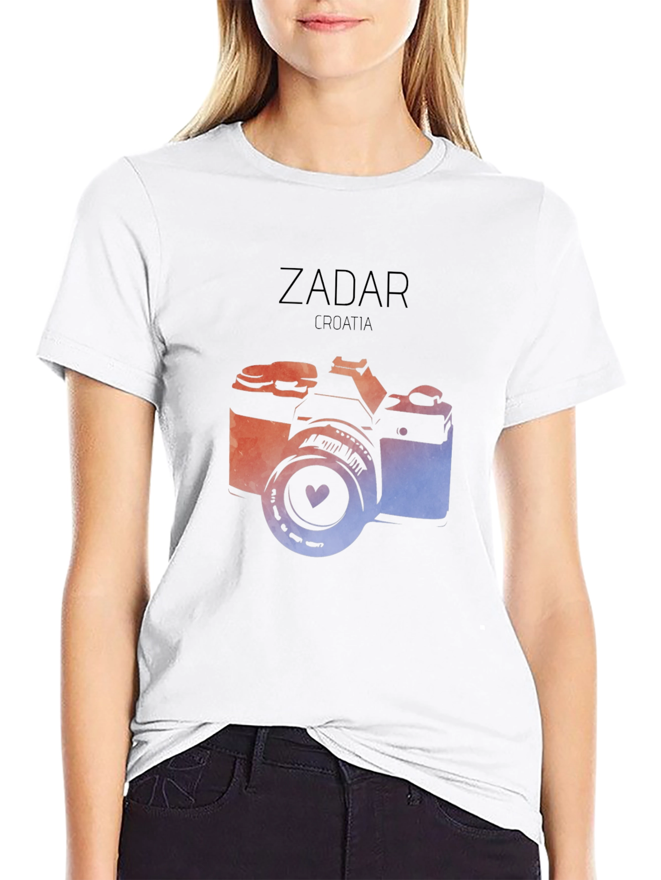 Zadar Croatia Camera Graphic T-Shirt