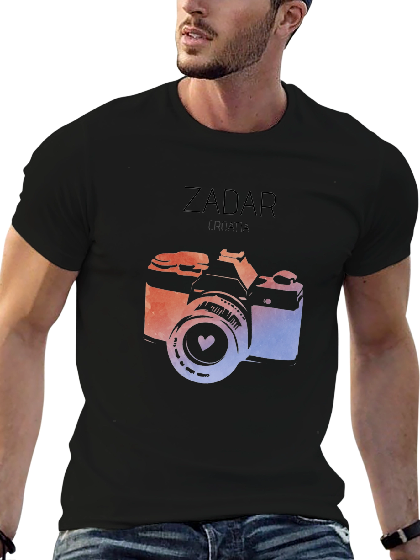 Zadar Croatia Camera Graphic T-Shirt