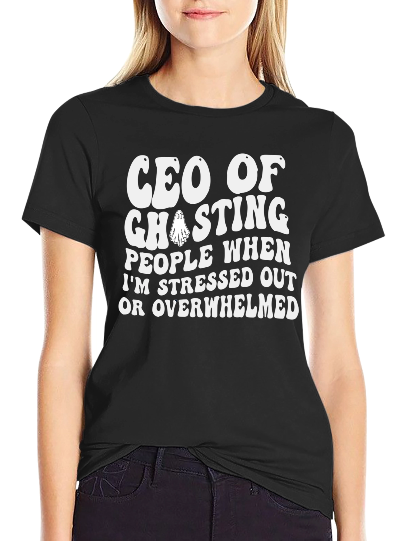 CEO of Ghosting T-Shirt Funny Introvert Tee