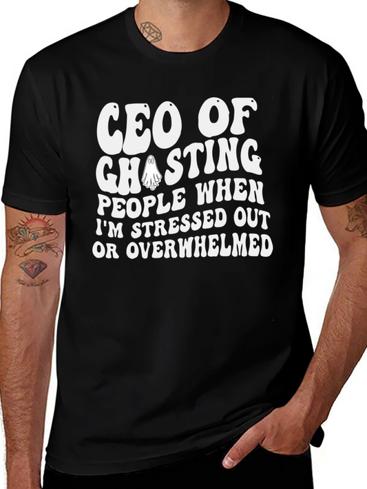 CEO of Ghosting T-Shirt Funny Introvert Tee
