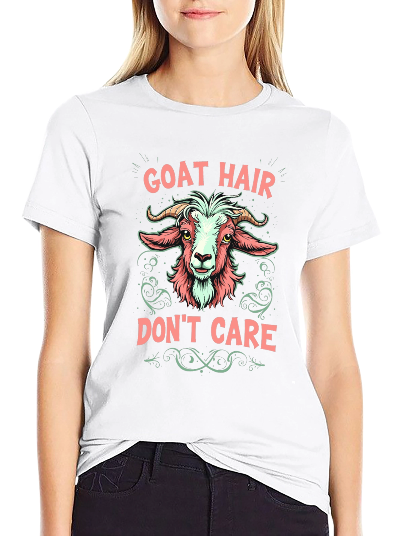 Goat Hair Dont Care Graphic Tee