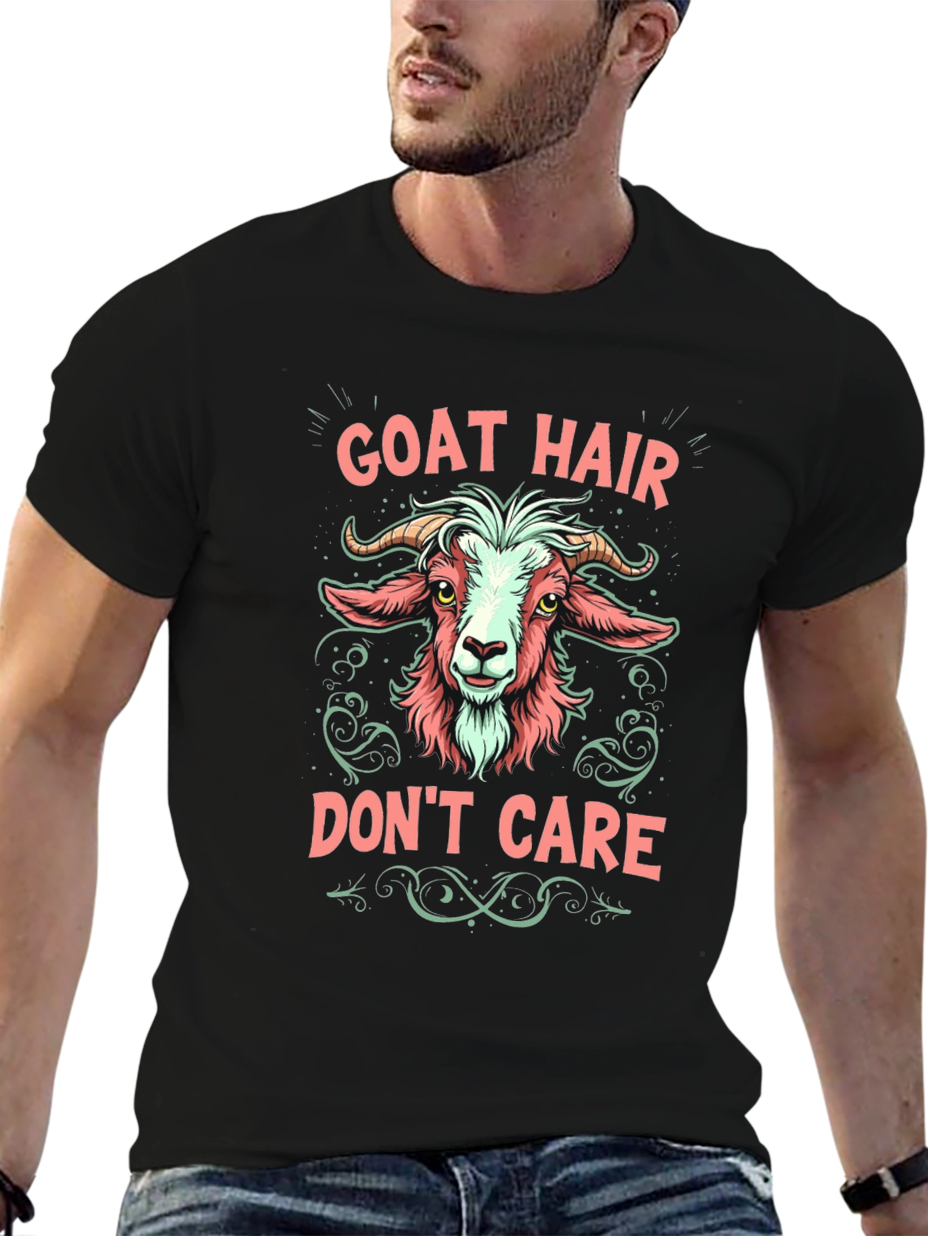 Goat Hair Dont Care Graphic Tee