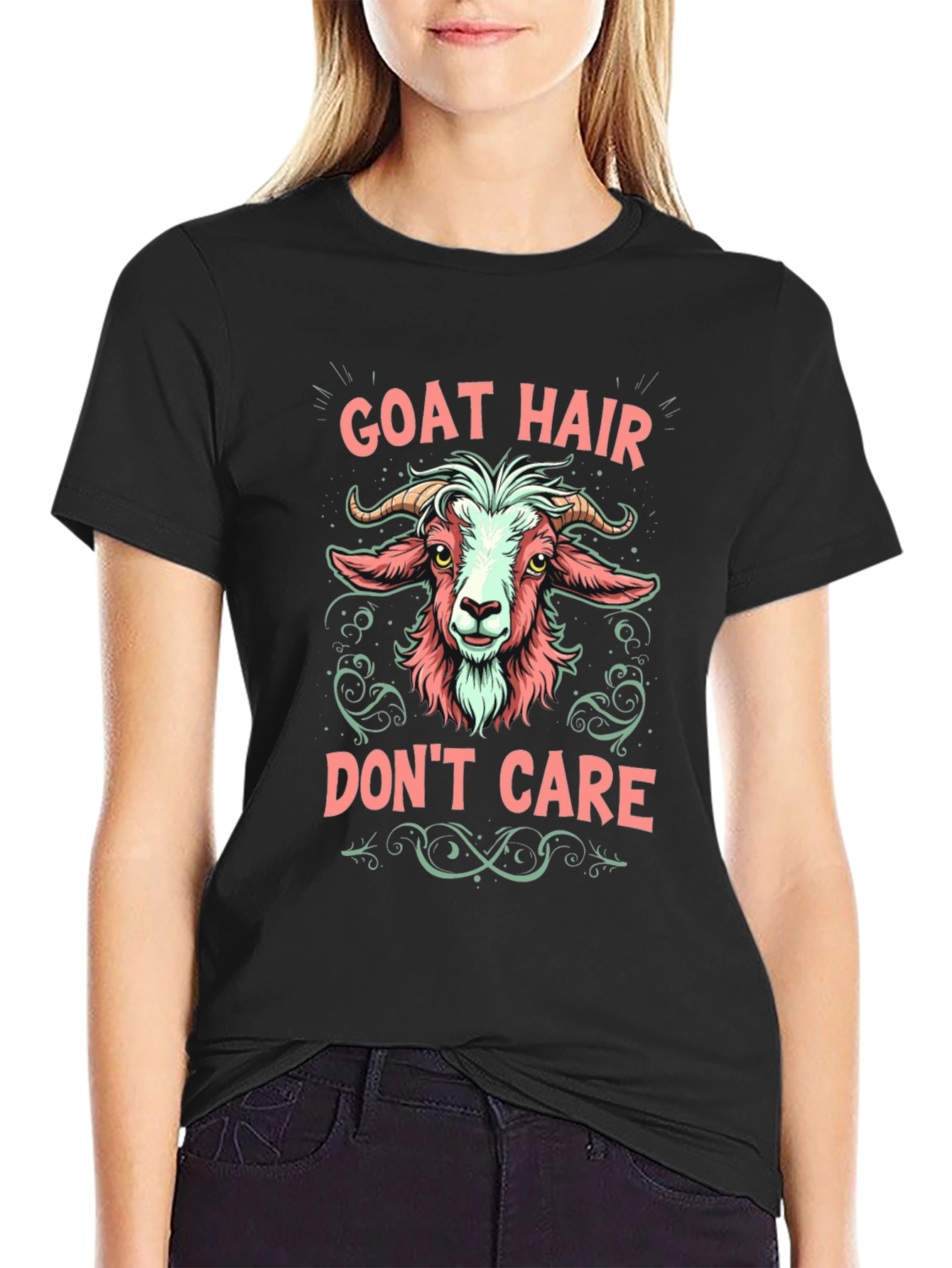 Goat Hair Dont Care Graphic Tee