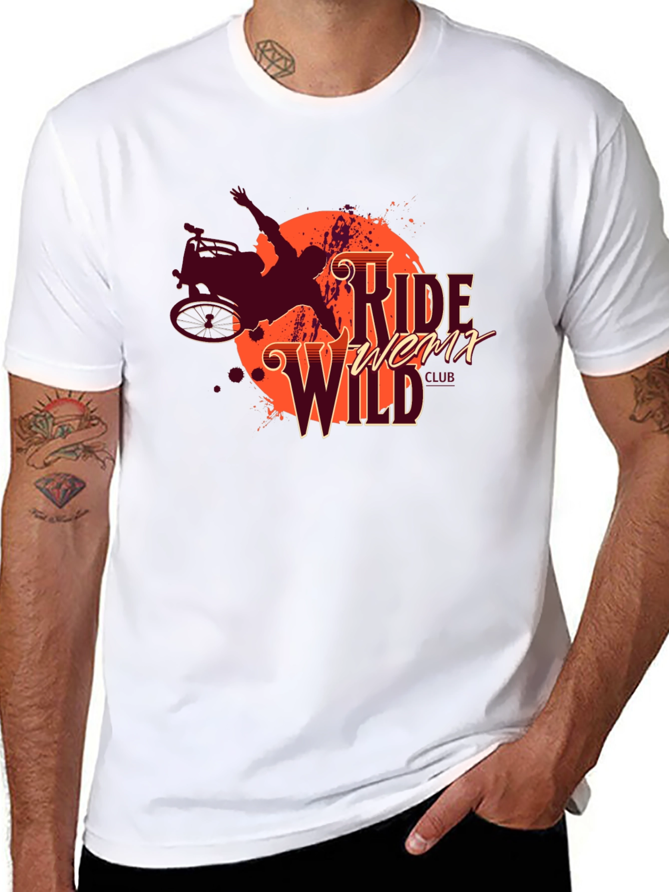 Ride Wild Club Black Graphic T-Shirt