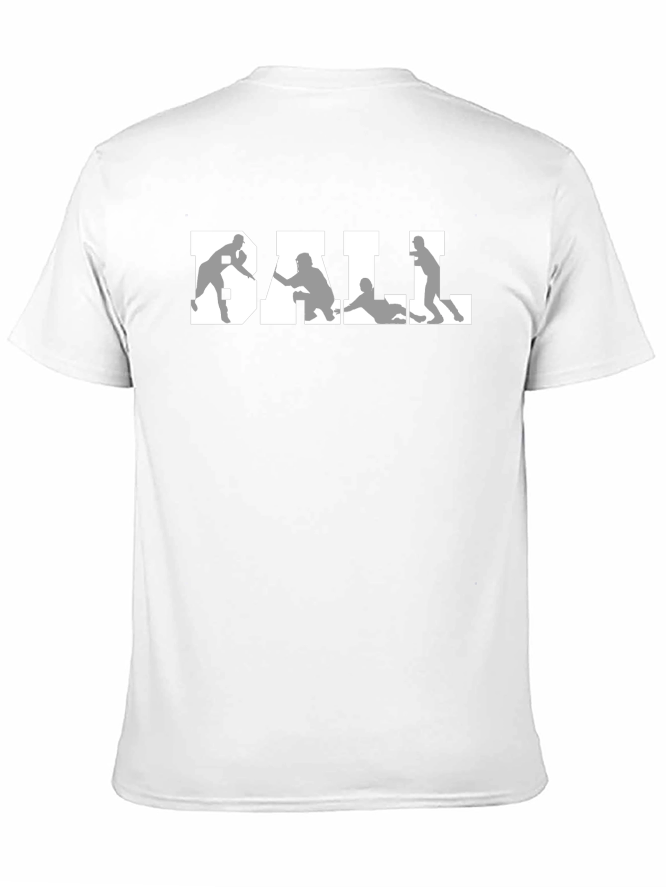 Baseball Graphic Tee - Black Crew Neck Shirt