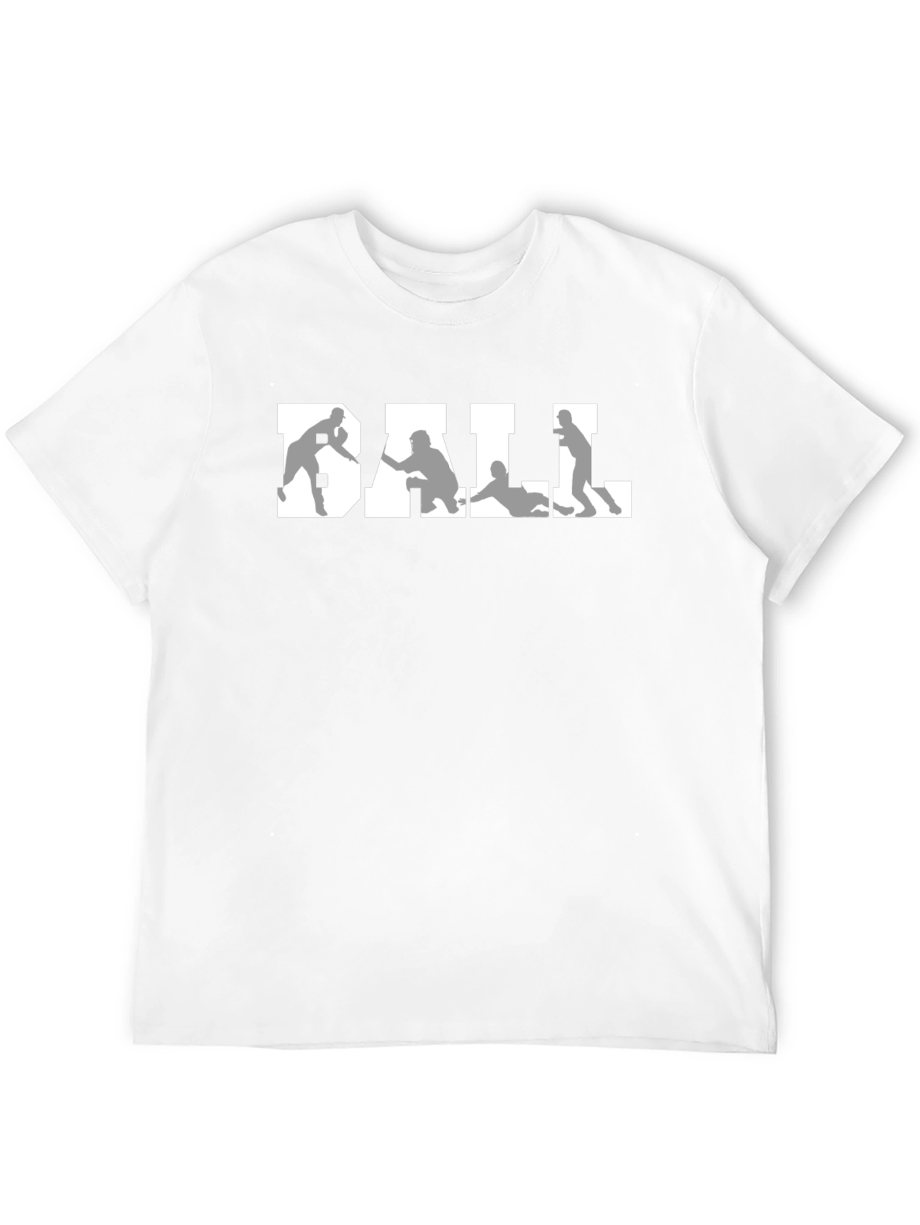 Baseball Graphic Tee - Black Crew Neck Shirt