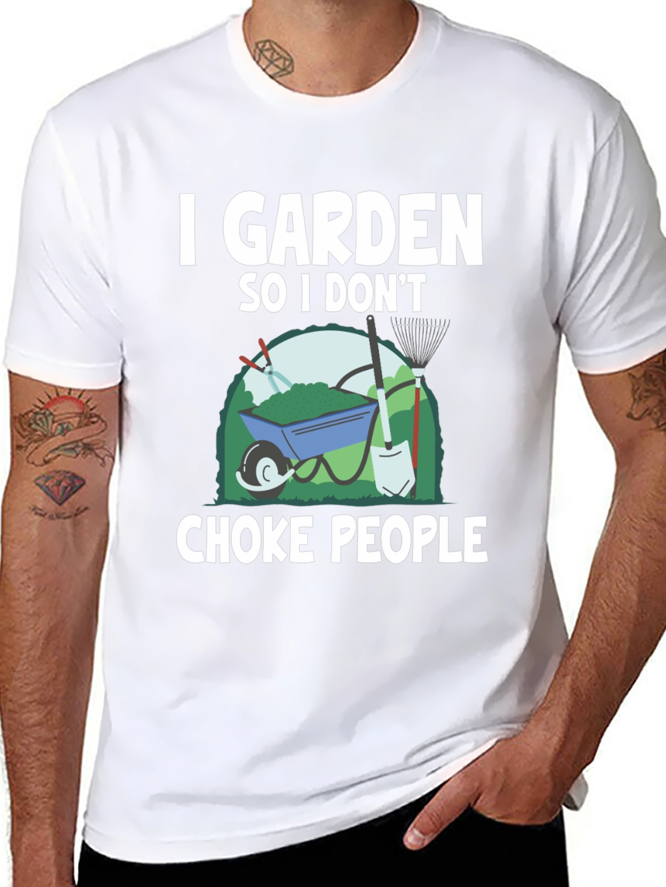 I Garden So I Dont Choke People T-Shirt
