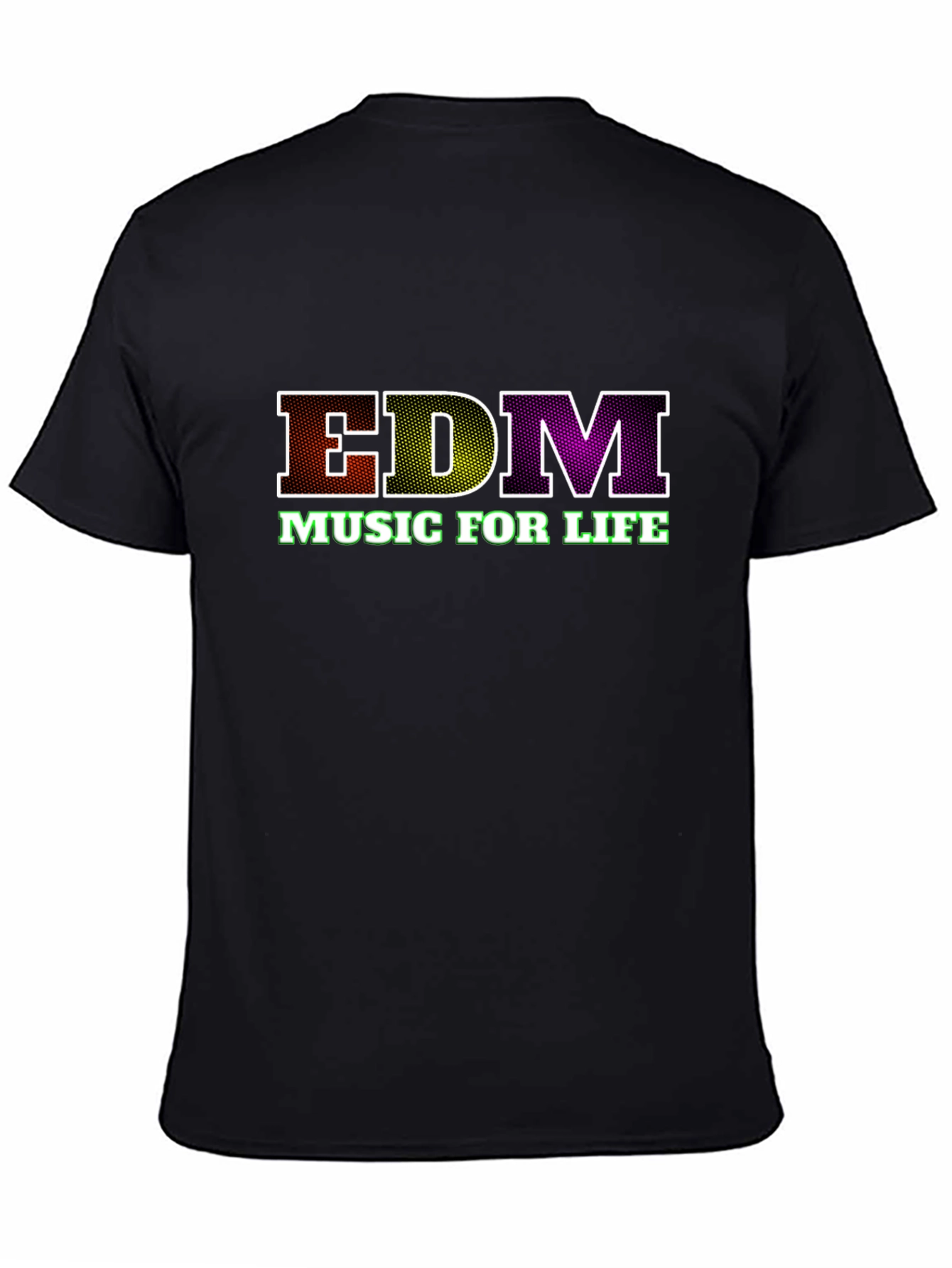 EDM Music for Life Black T-Shirt