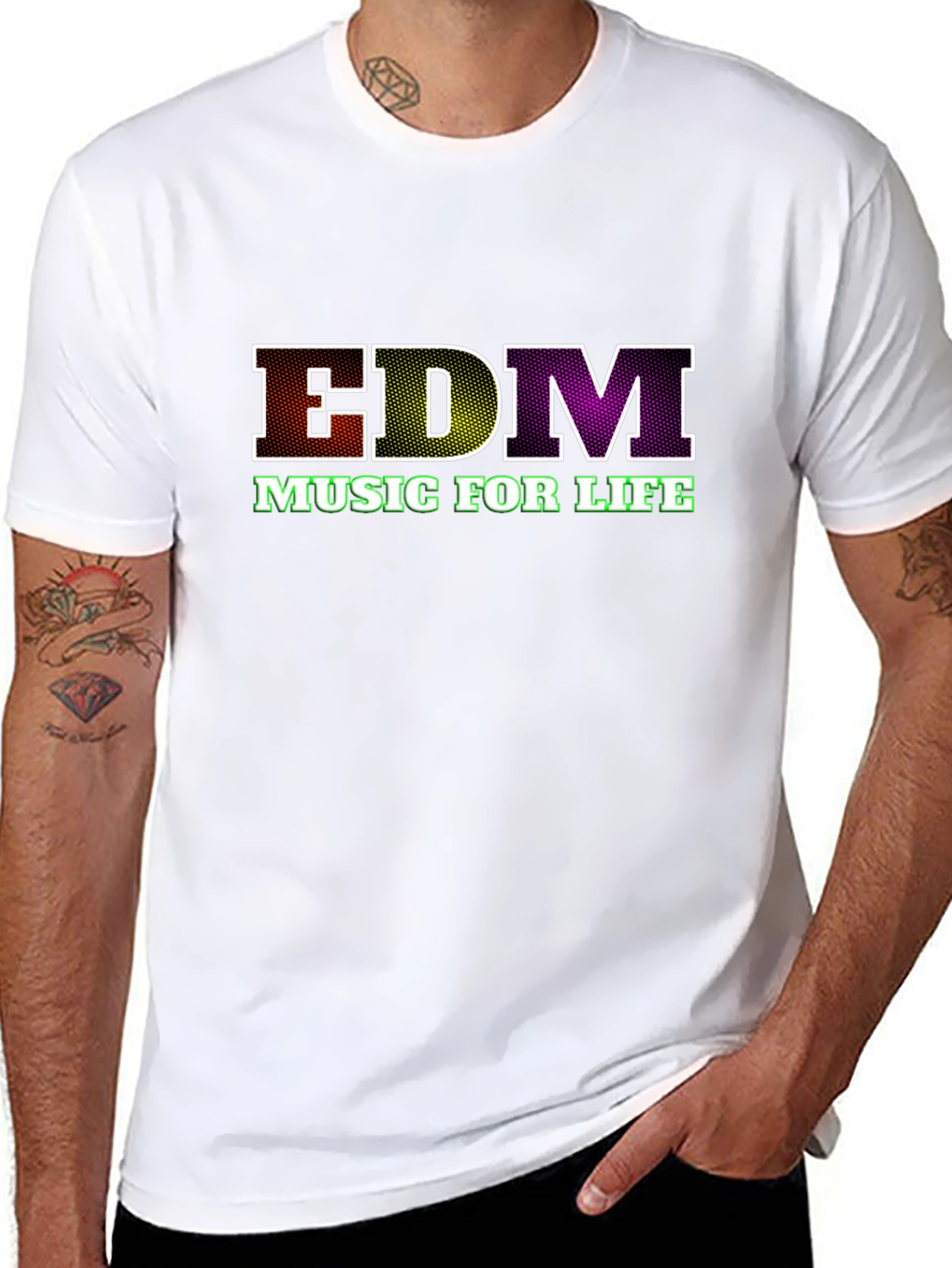 EDM Music for Life Black T-Shirt