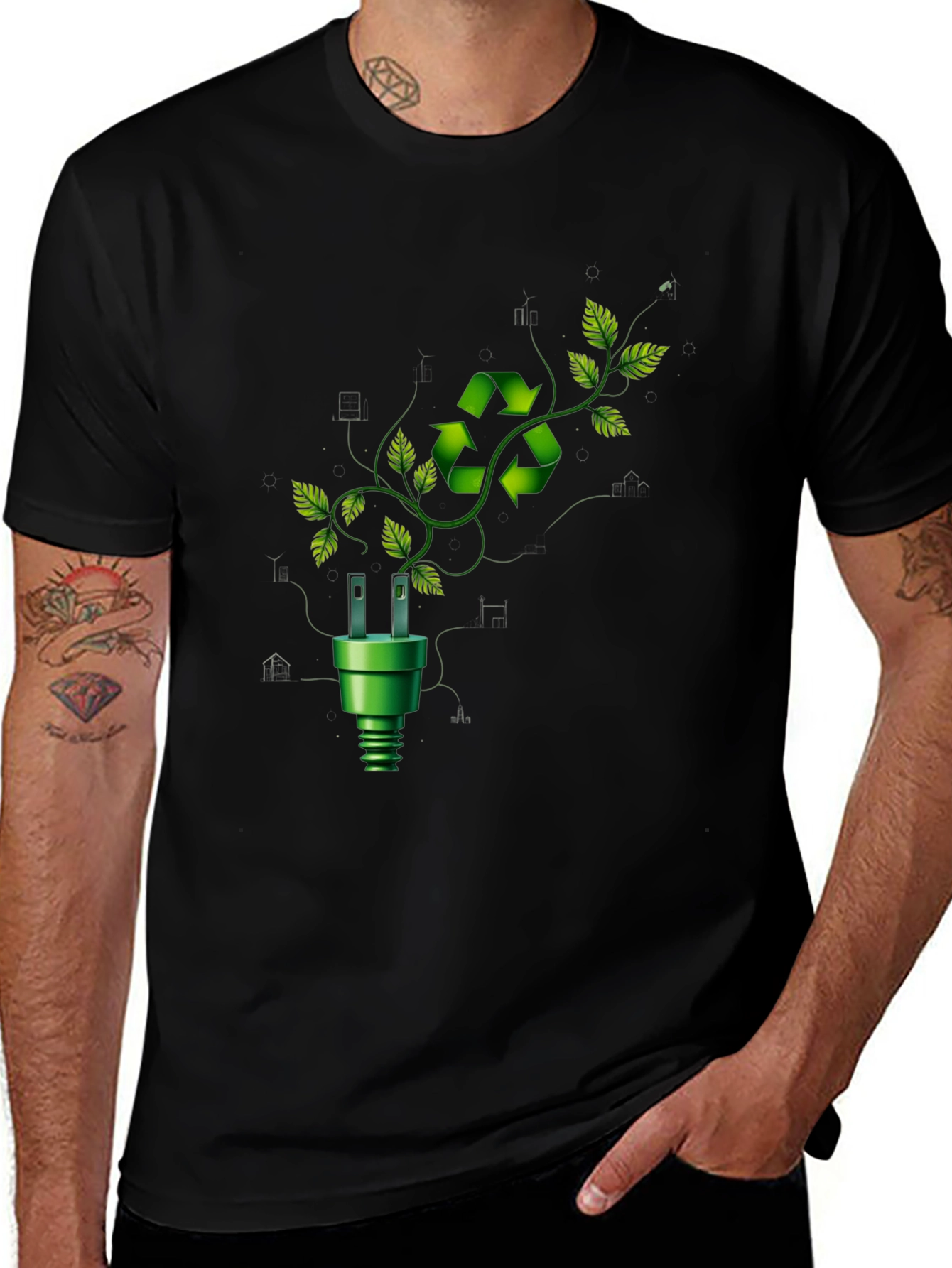 Eco-Friendly Recycle Symbol T-Shirt