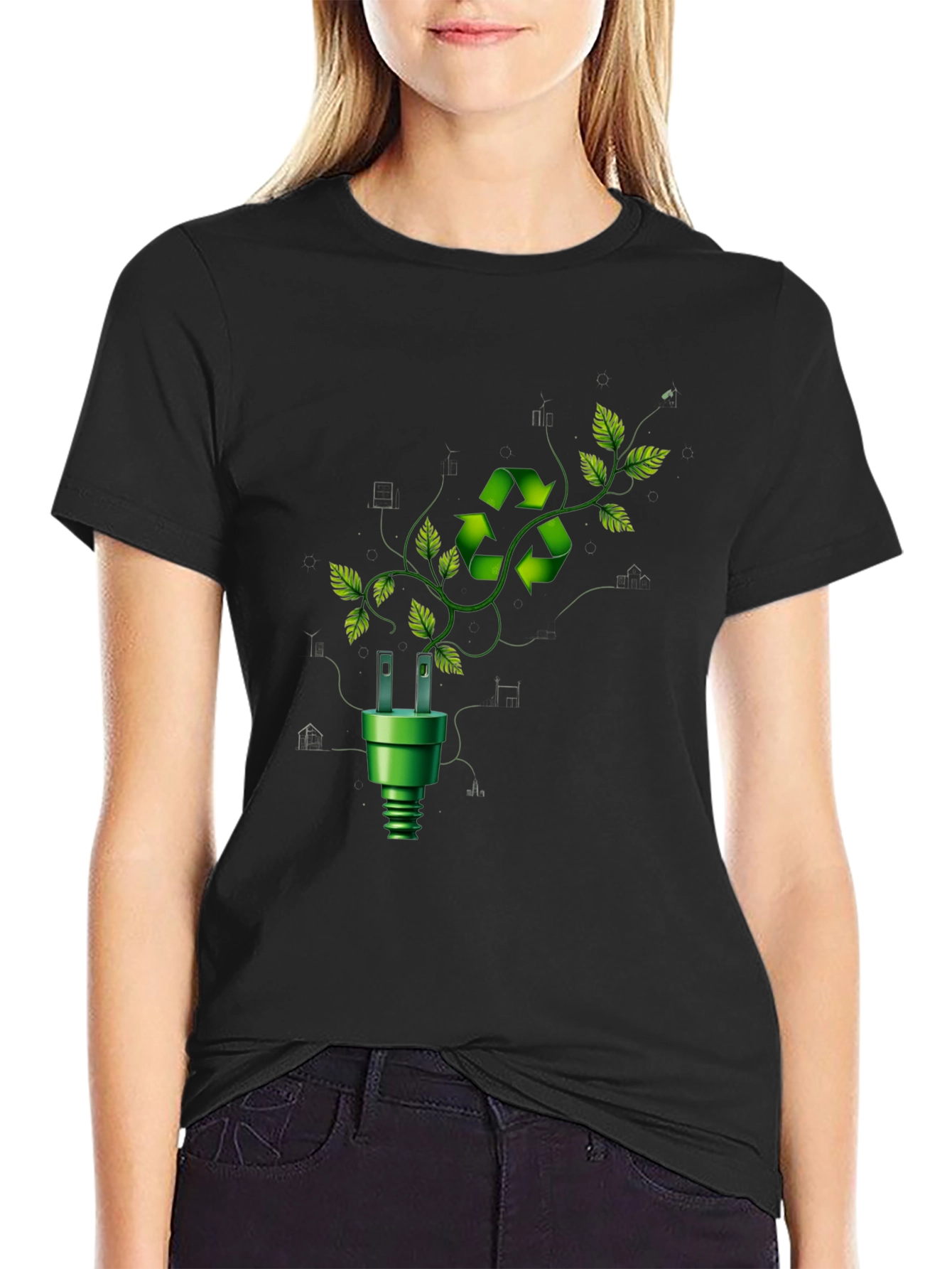 Eco-Friendly Recycle Symbol T-Shirt